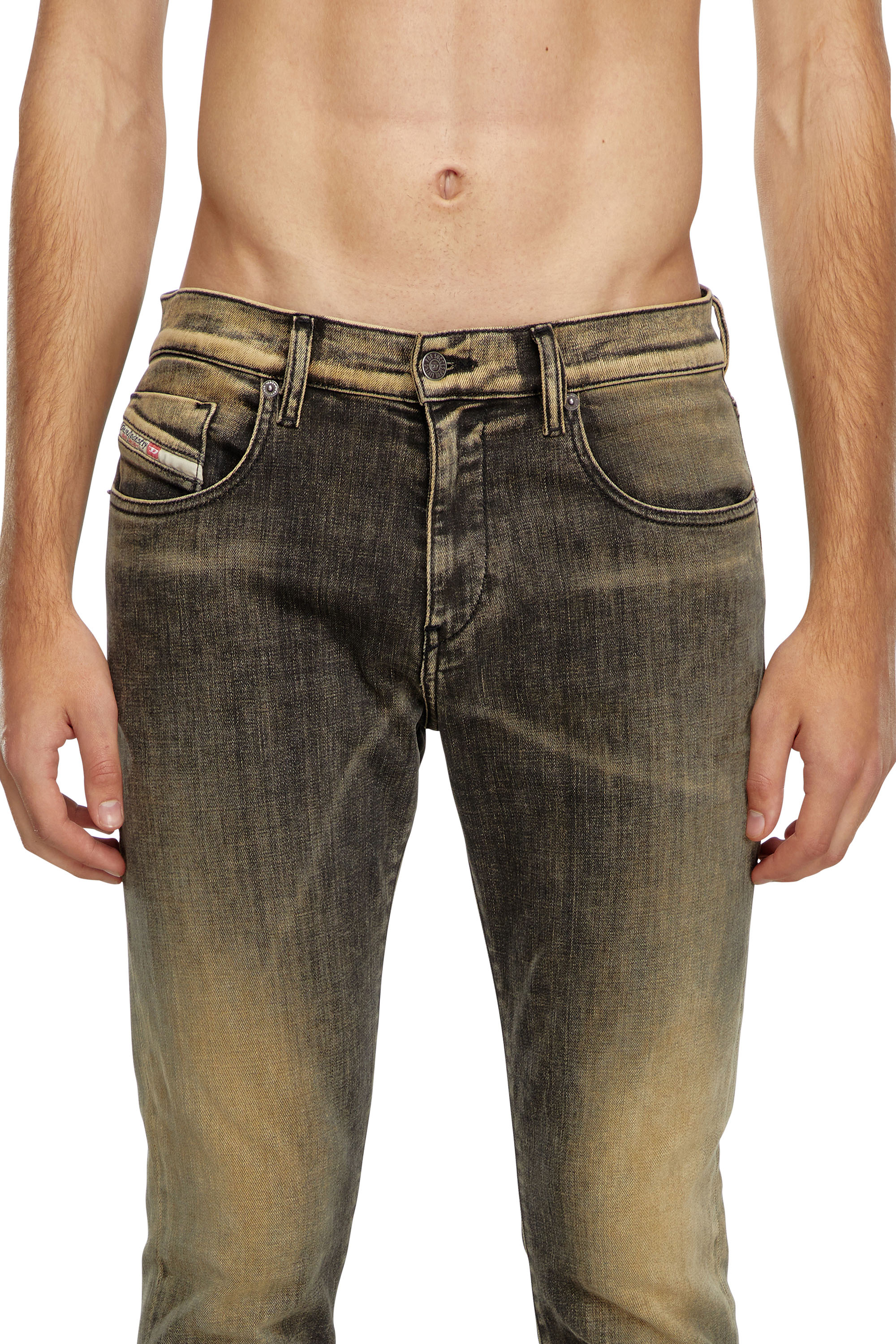 Diesel - Slim Jeans 2019 D-Strukt 09J48 Hombre, Negro/Beige - 4