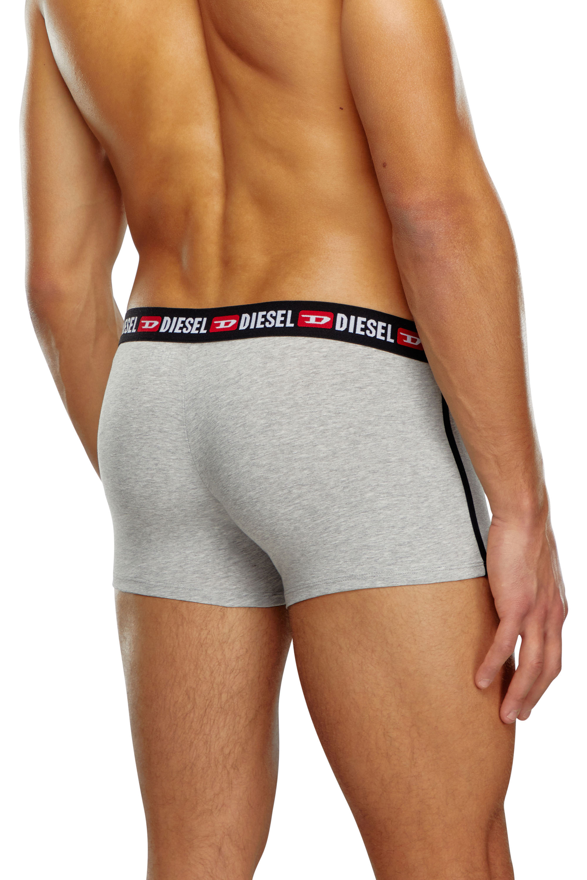 Diesel - UMBX-SHAWNTHREEPACK, Man's Three-pack boxer briefs with side band in Grey/Black - 3