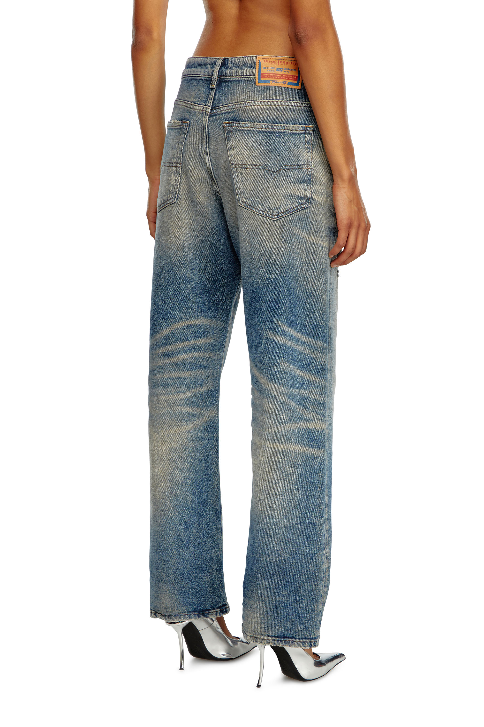 Diesel - Regular Jeans 1999 D-Reggy 09K32 Mujer, Azul medio - 4