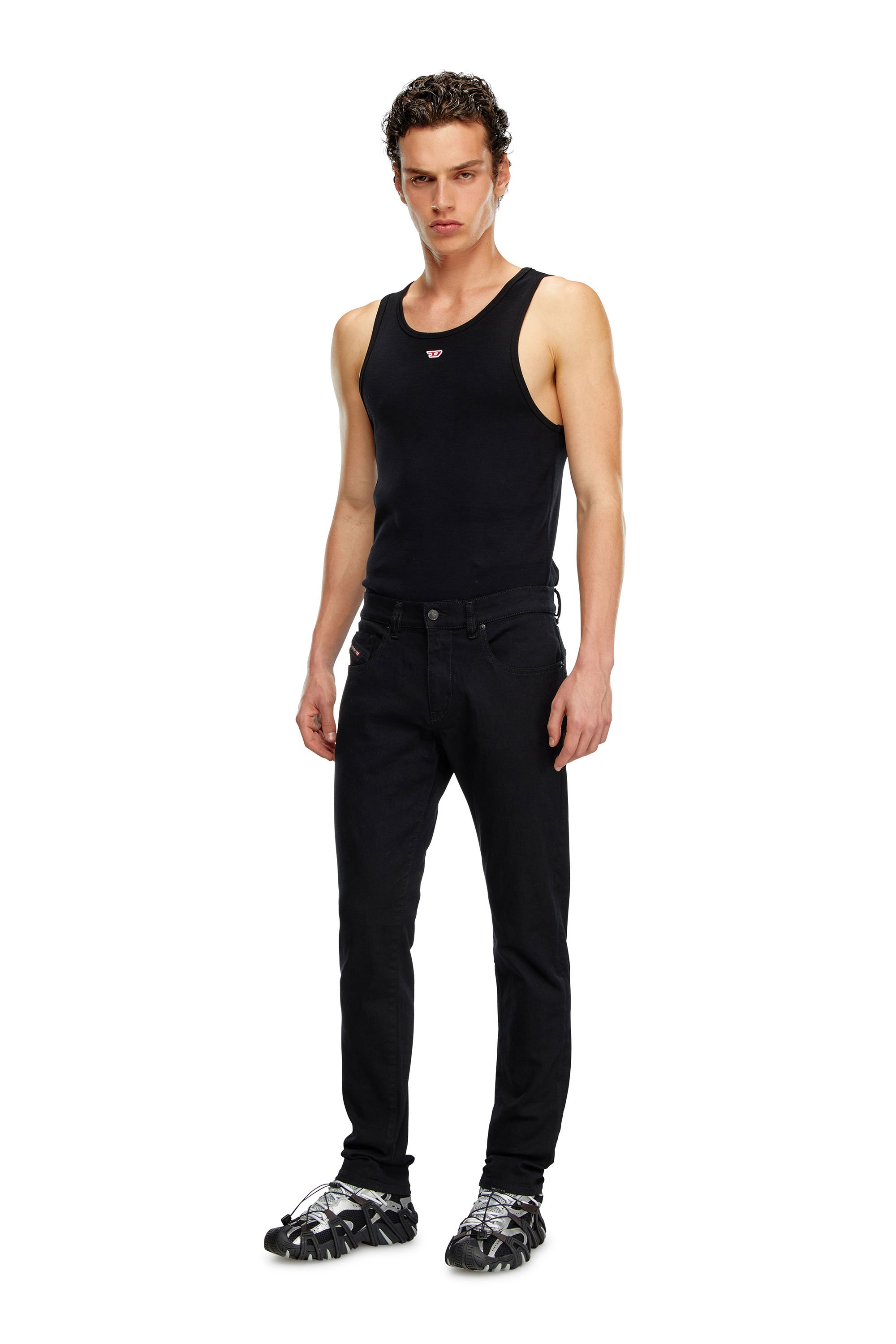 Diesel - Slim Jeans 2019 D-Strukt 069YP Hombre, Negro/Gris oscuro - 2