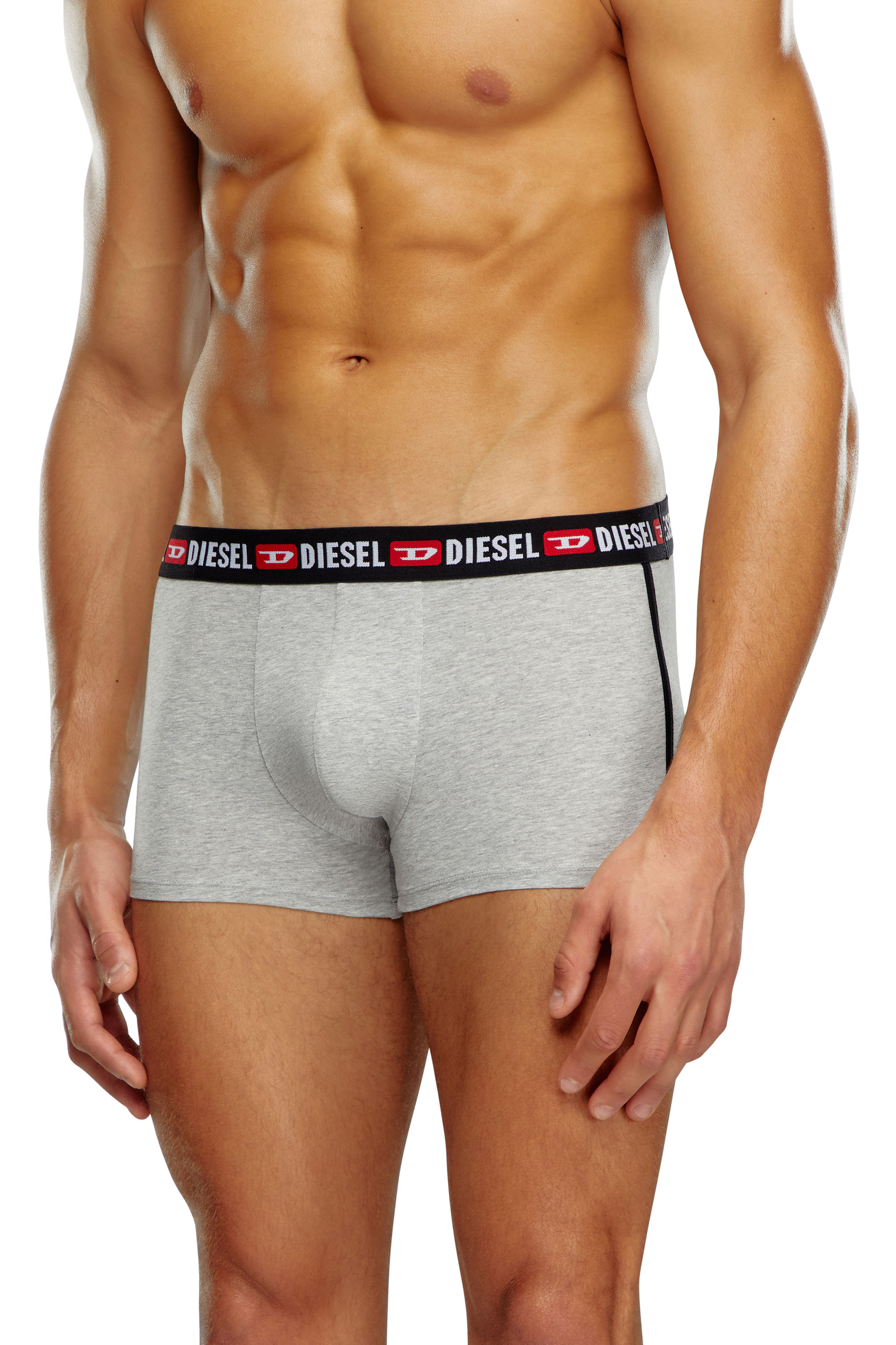 Diesel - UMBX-SHAWNTHREEPACK, Man's Three-pack boxer briefs with side band in Grey/Black - 2