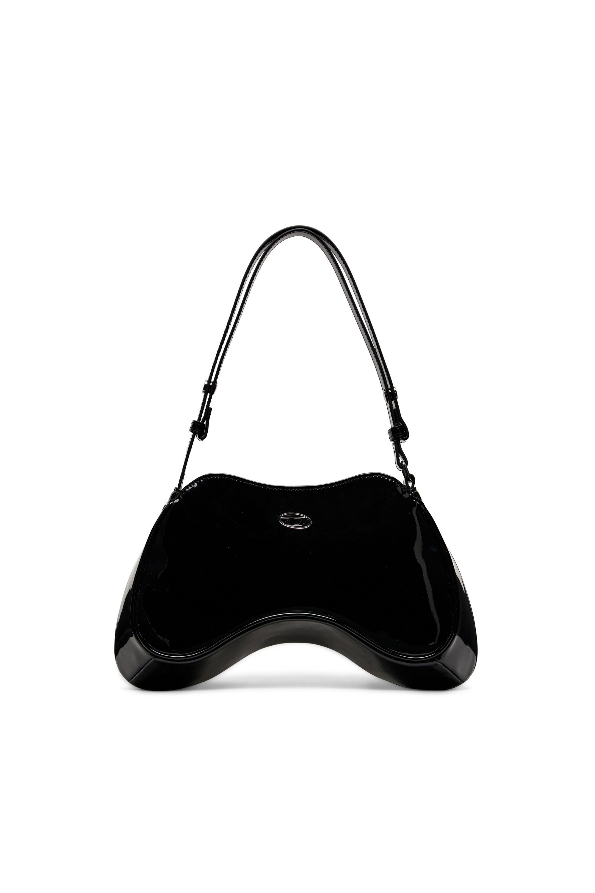 Diesel - PLAY SHOULDER, Woman's Play-Glossy shoulder bag in Black - 1