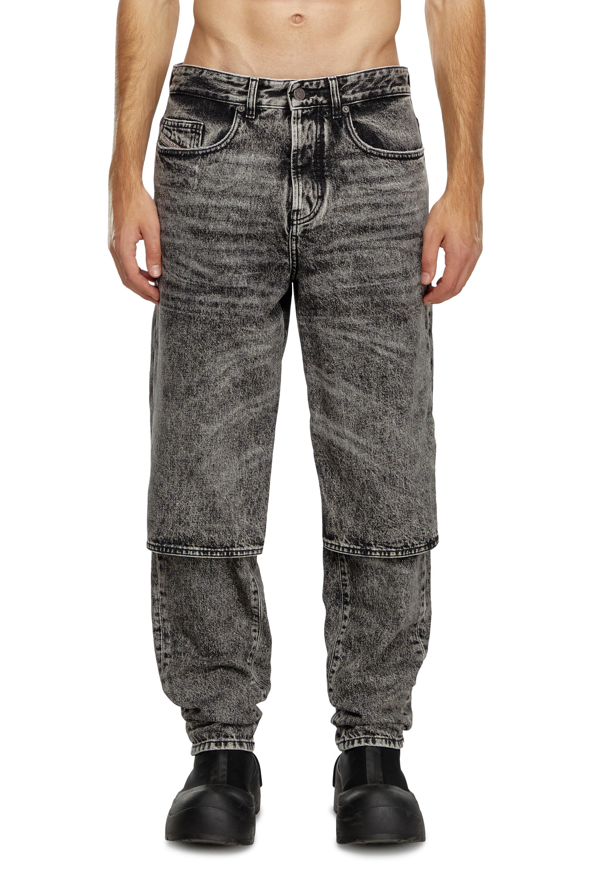 Diesel - Man's Regular Jeans D-Malon 0CBDE, Black/Dark grey - 1