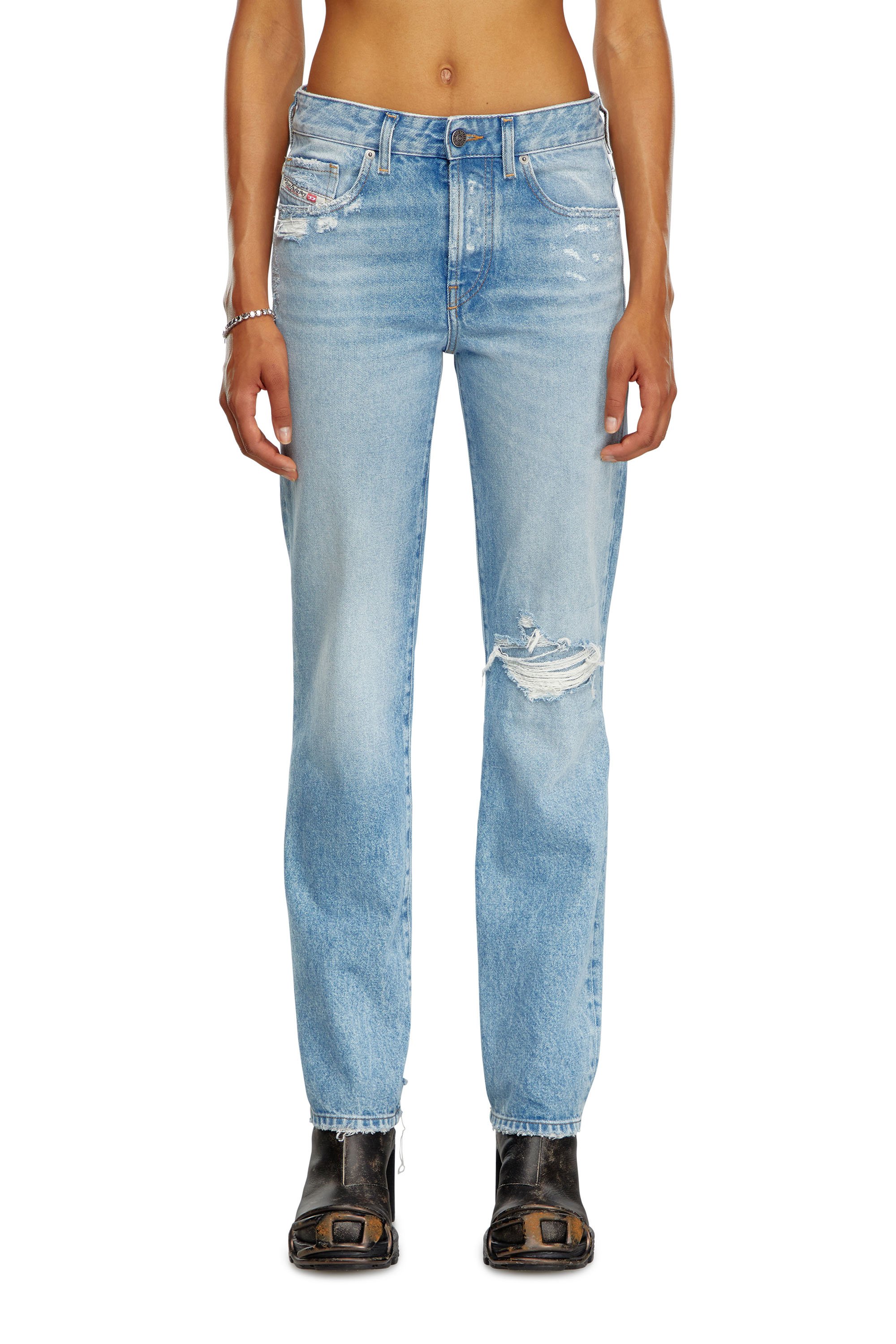 Diesel - Regular Jeans 1989 D-Mine 09J80 Mujer, Azul Claro - 1