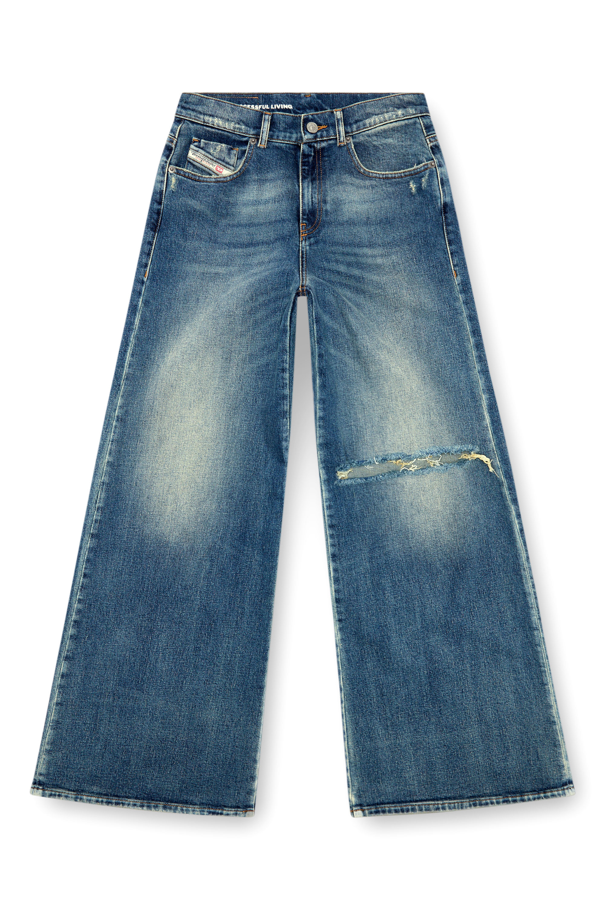 Diesel - Flare Jeans 1978 D-Akemi 007M5 Mujer, Azul medio - 3