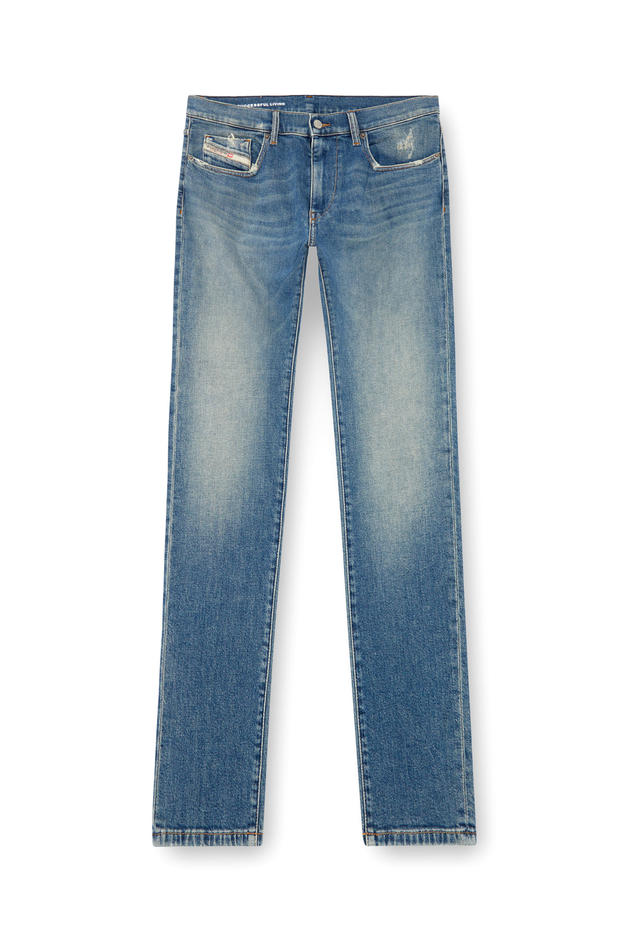 Diesel - Slim Jeans 2019 D-Strukt 0GRDG Hombre, Azul Claro - 3