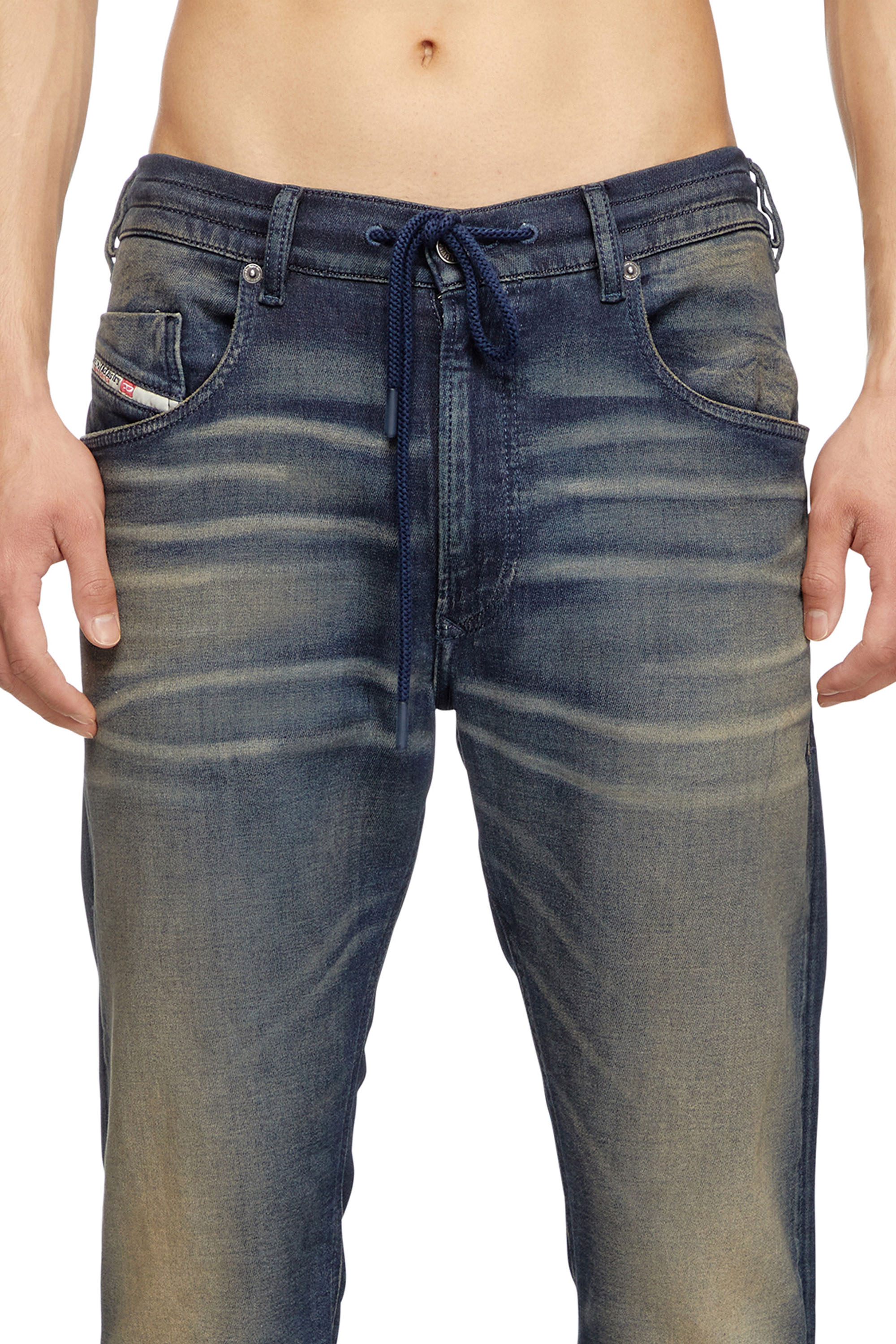 Diesel - Regular 2030 D-Krooley Joggjeans® 068PM Hombre, Azul Oscuro - 5