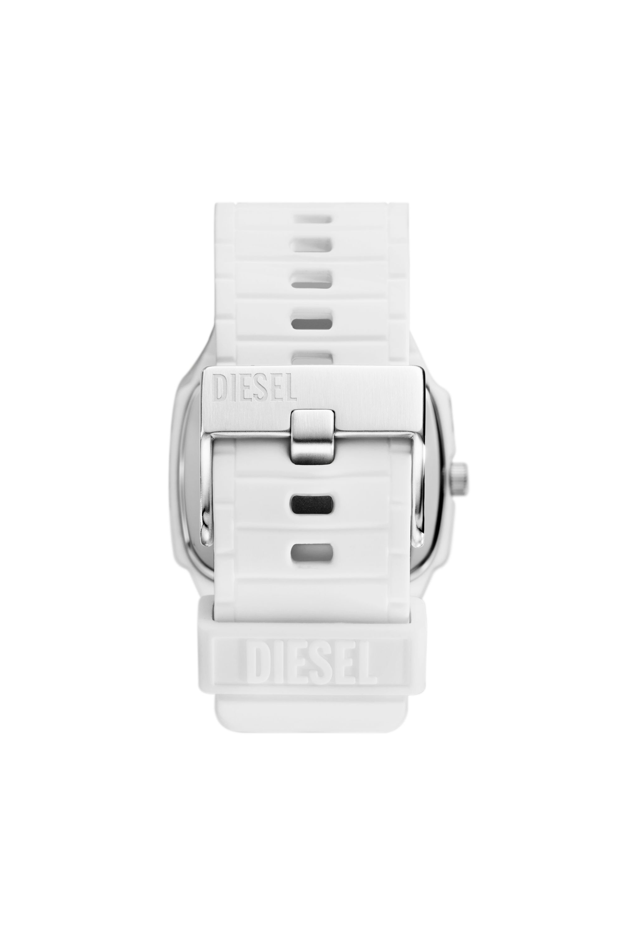 Diesel - DZ2204, Man's Cliffhanger 2.0 three-hand white silicone watch in White - 2