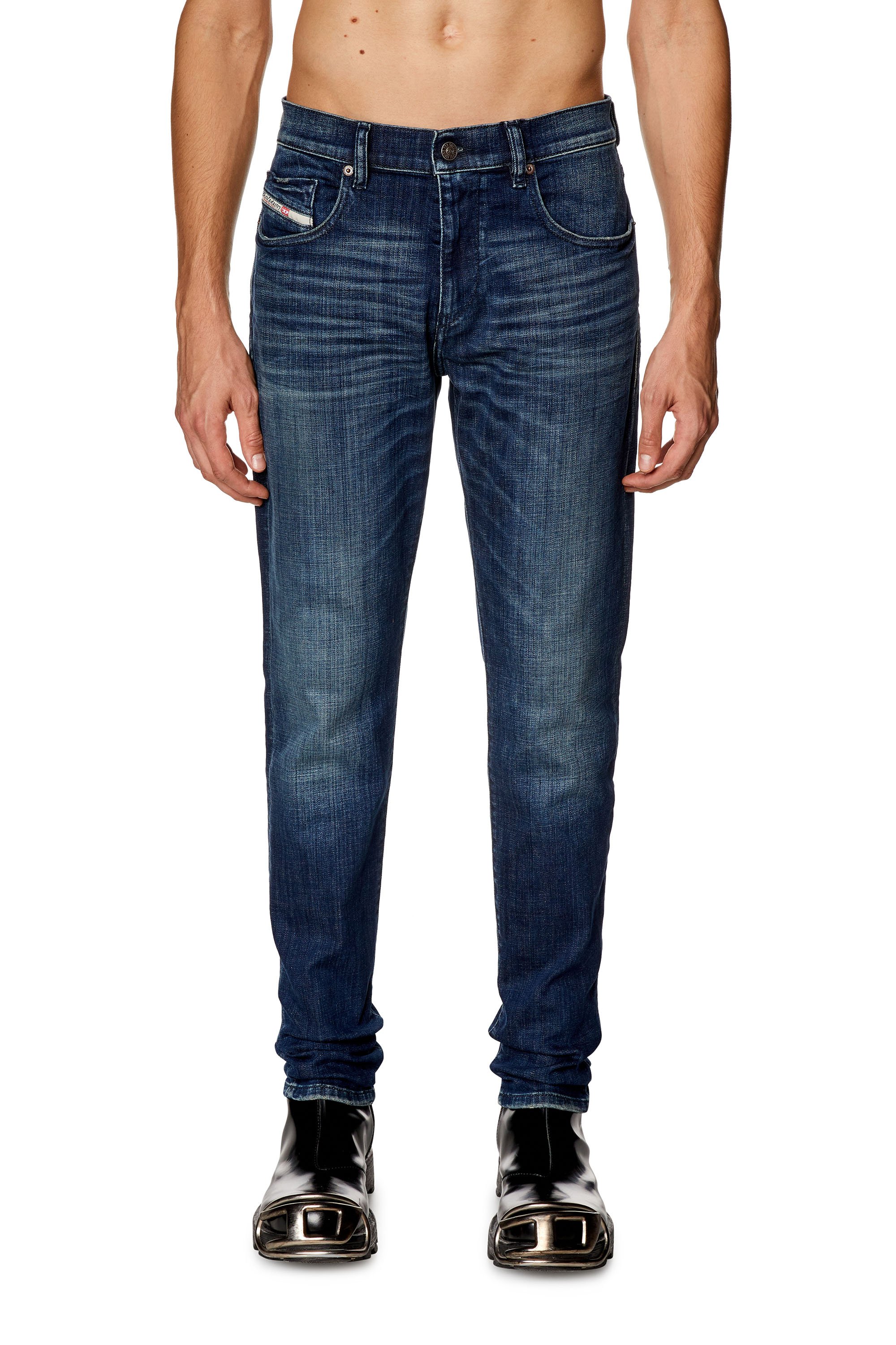 Diesel - Slim Jeans 2019 D-Strukt 09H35 Hombre, Azul Oscuro - 1