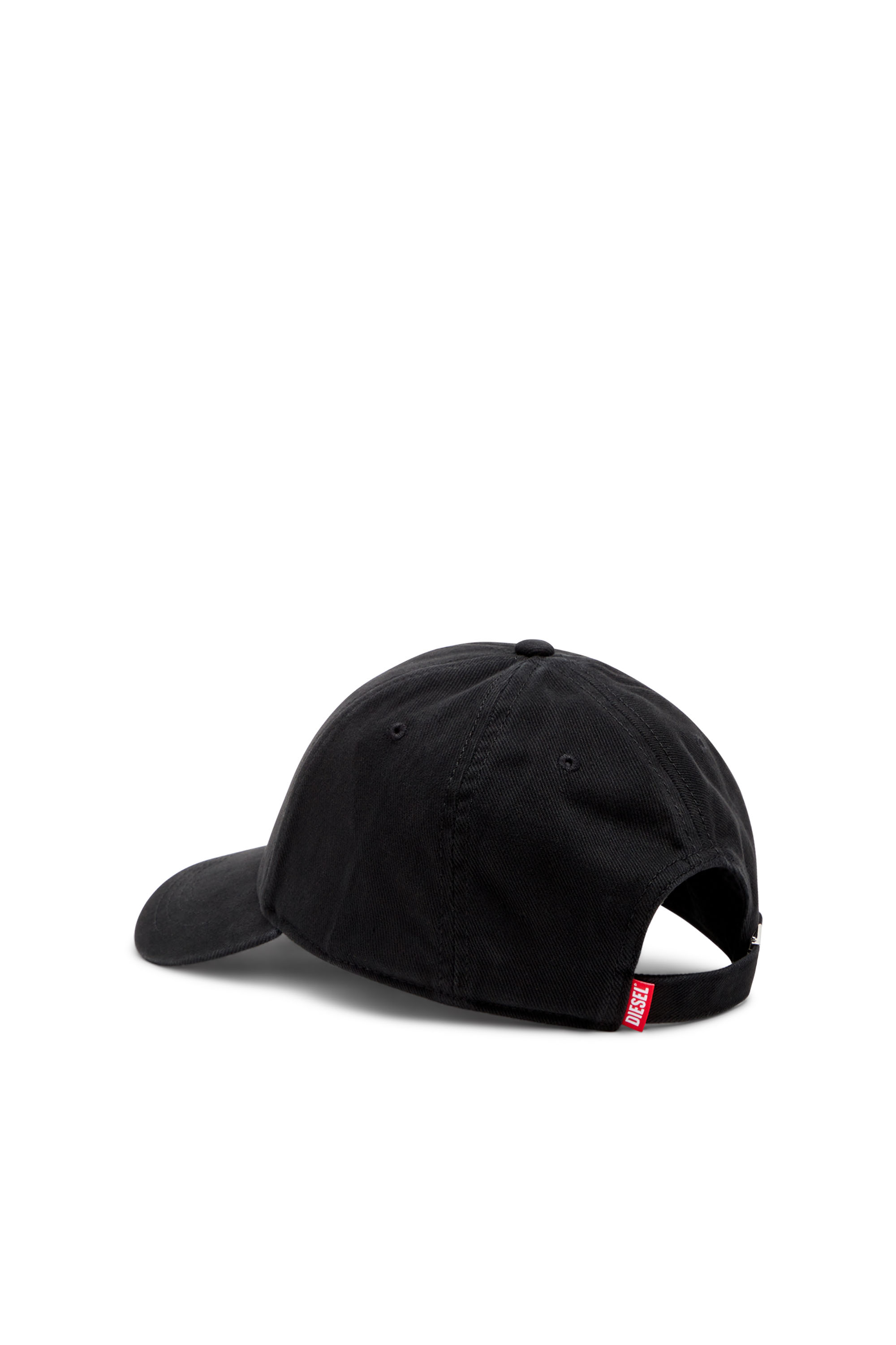 Diesel - CORRY-JACQ-WASH, Man's Baseball cap with logo patch in Black - 2