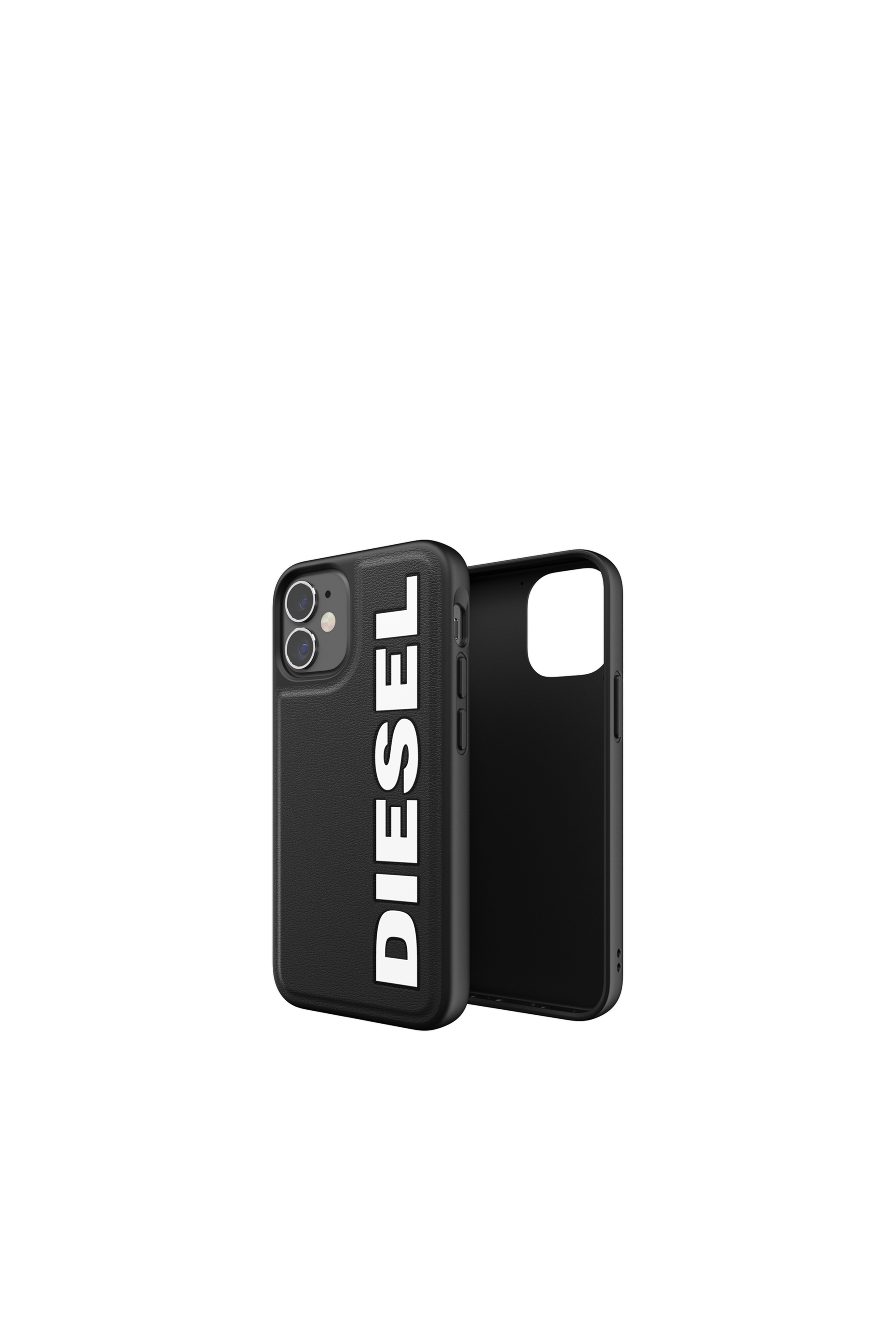 Diesel - 42491 STANDARD CASE, Unisex's Moulded Case Core for iPhone 12 Mini in Black - 1