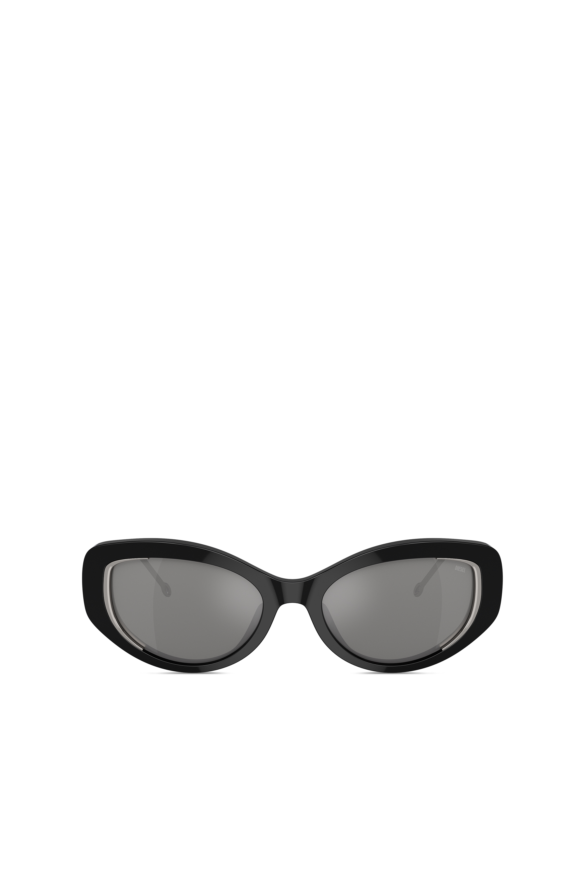 Diesel - 0DL2001, Gafas modelo de ojo de gato Unisex in Negro - 1