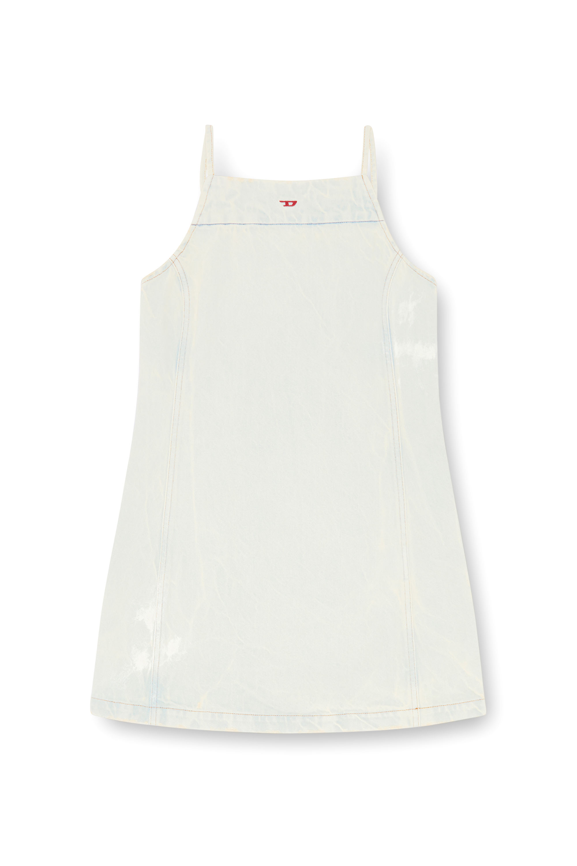 Diesel - DE-BETY-DRESS-D, Woman's Denim halter dress with a dusty wash in Light Blue - 4