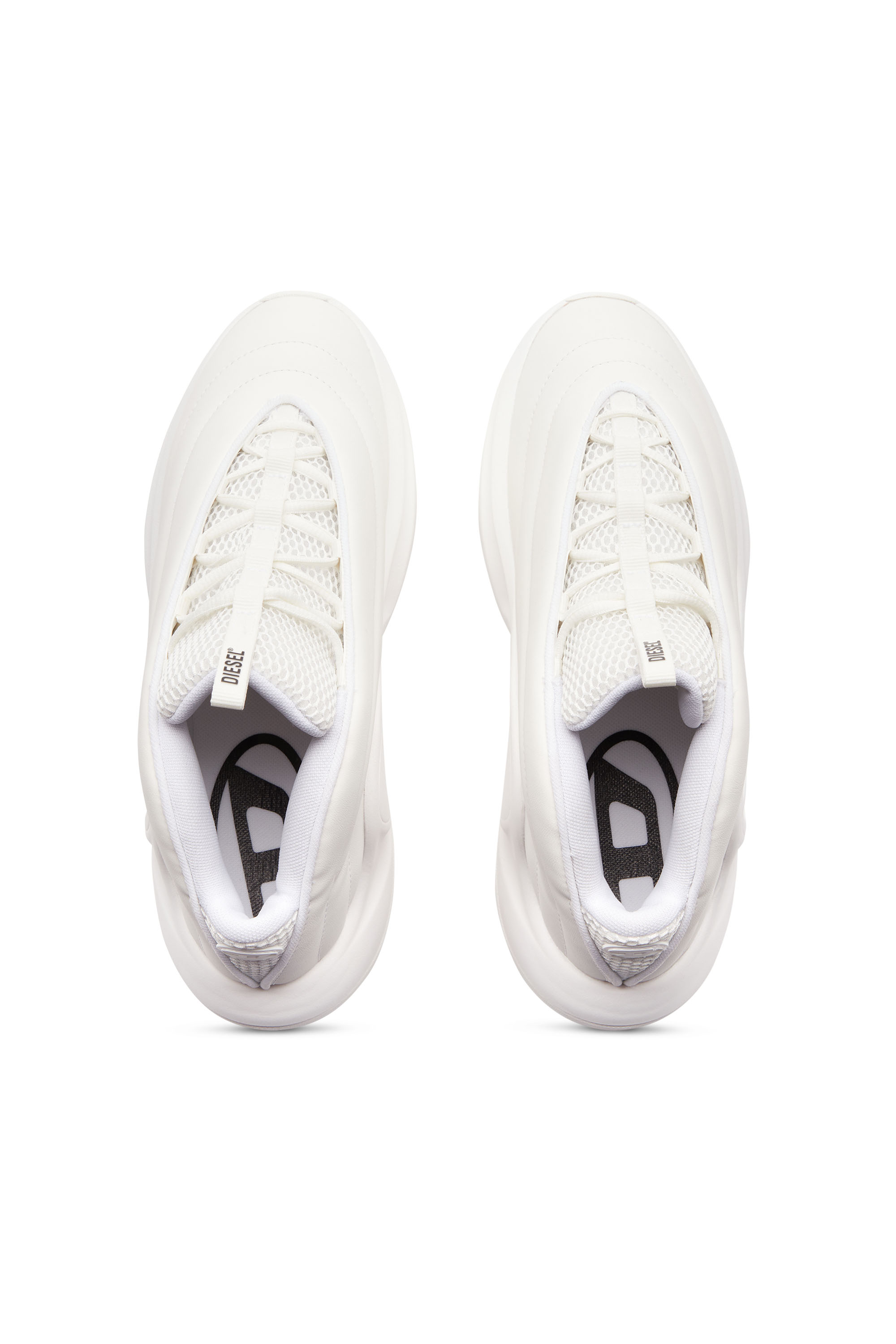 Diesel - S-D-RUNNER X, Unisex's S-D-Runner X-Slip-on sneakers with matte Oval D instep in White - 5