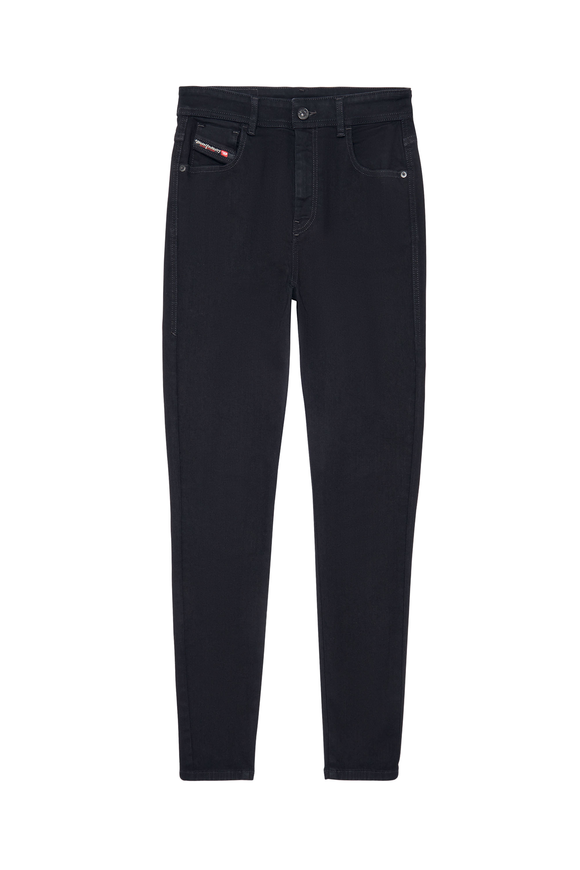 Diesel - Skinny Jeans 1984 Slandy-High 069EF Mujer, Negro/Gris oscuro - 3