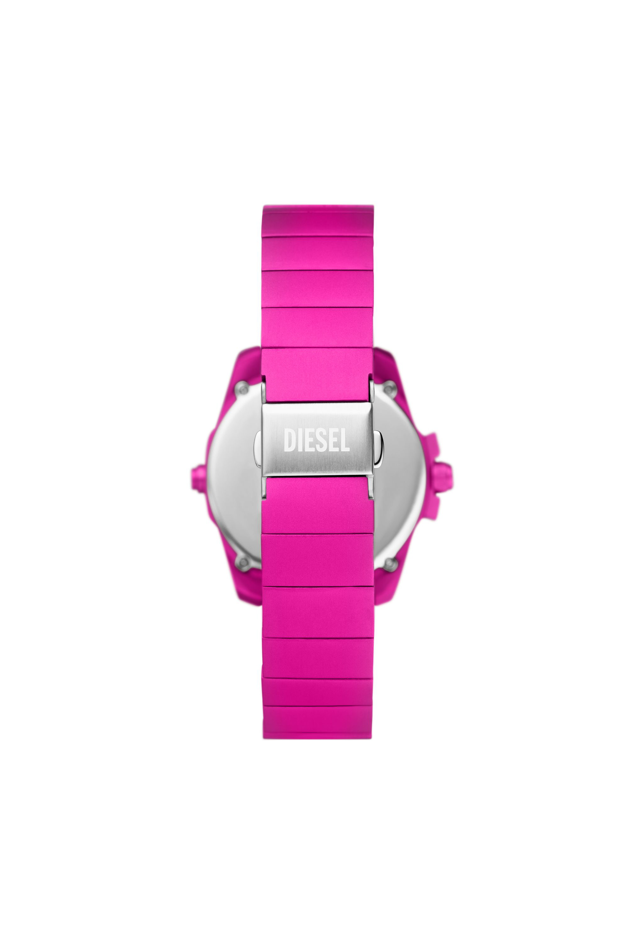 Diesel - DZ2206 WATCH, Man's Baby chief digital pink aluminum watch in Hot pink - 2