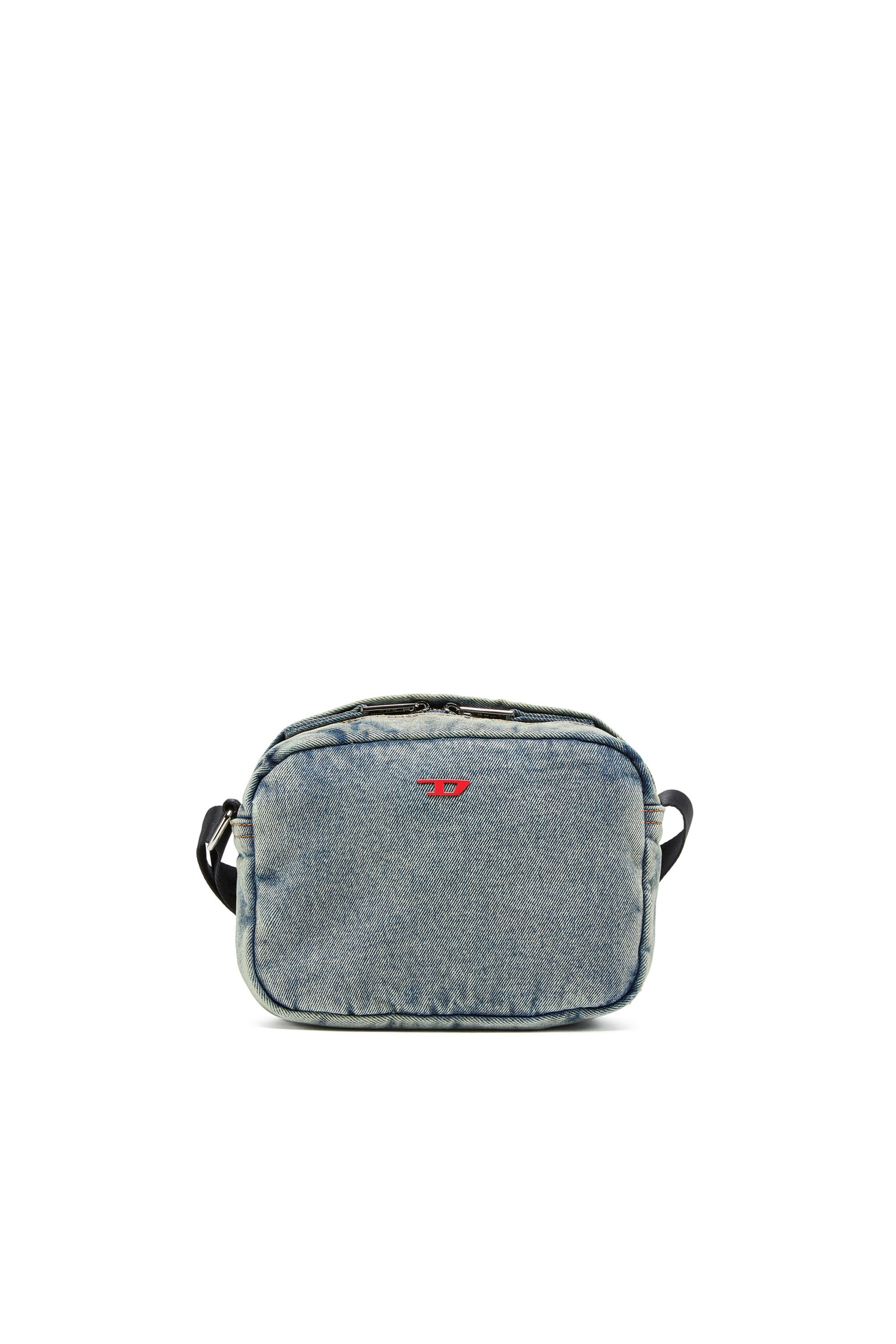 Diesel - RAVE CAMERA BAG X, Rave-Bolso tipo cámara de denim solarizado Hombre in Azul marino - 1