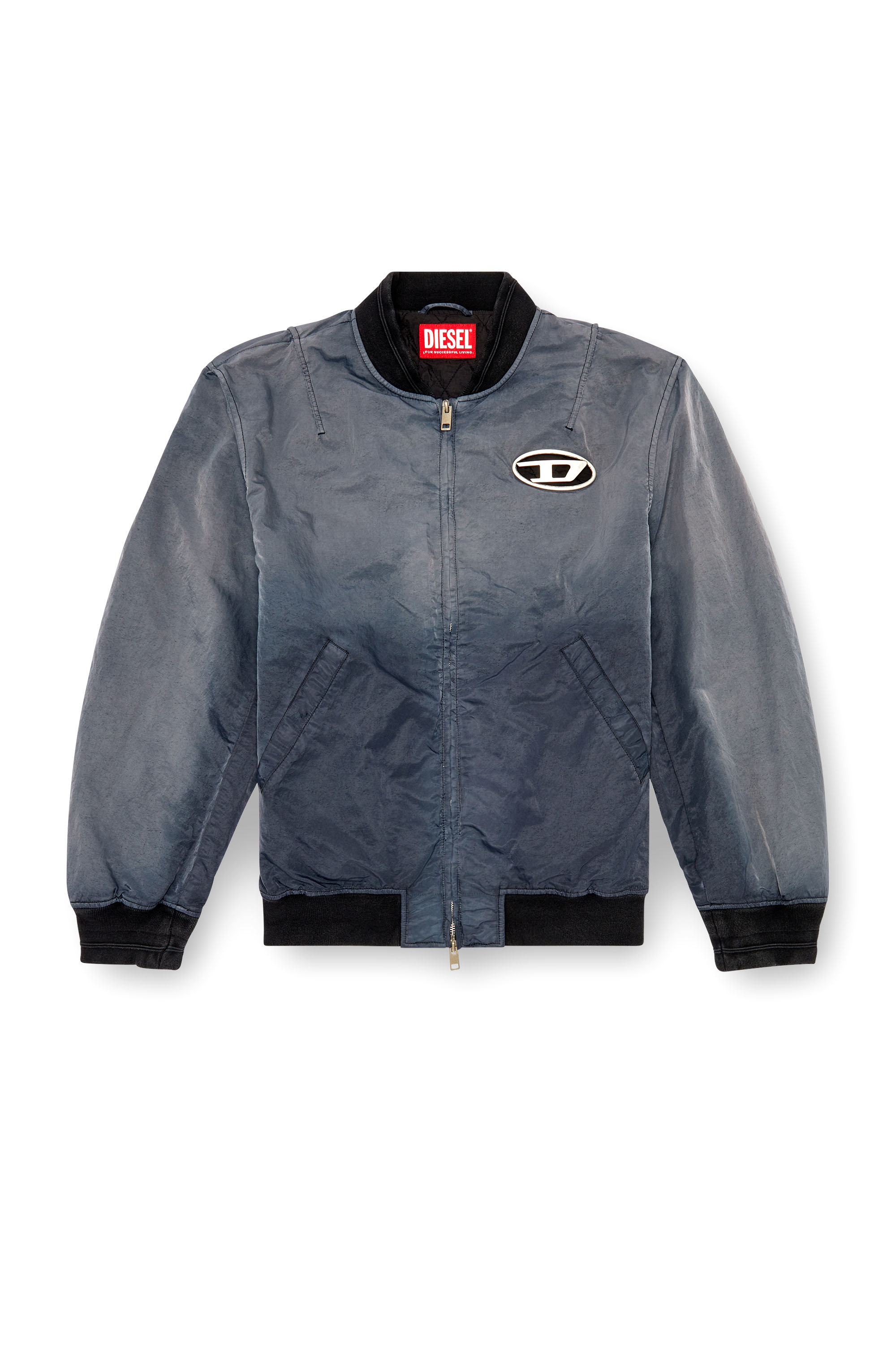 Diesel - J-KEPES, Chaqueta bomber acolchada en degradé Hombre in Gris - 6