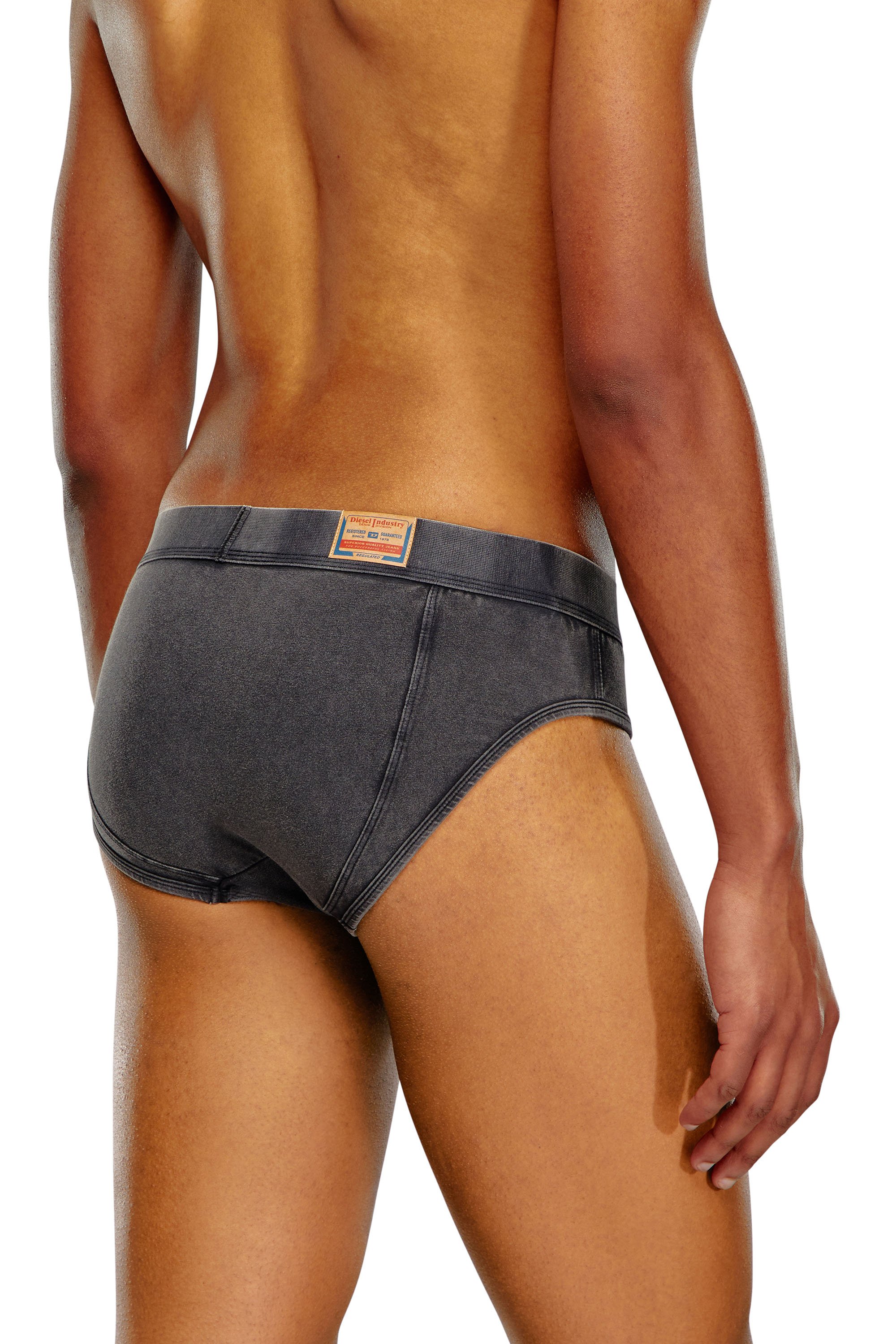 Diesel - UMBR-ANDRE-H, Calzoncillos de algodón efecto denim Hombre in Negro - 3