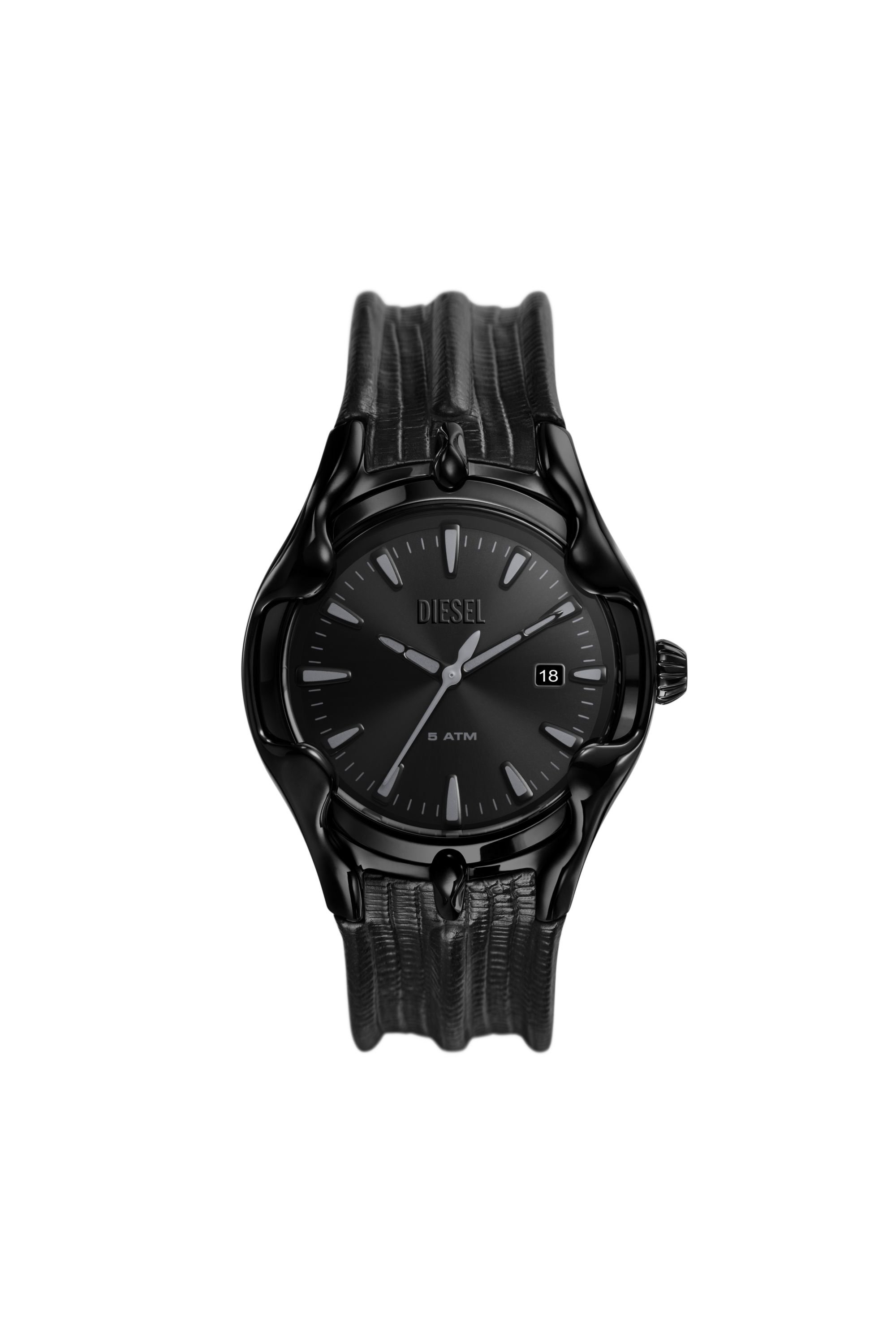 Diesel - DZ2193, Reloj Vert de cuero negro Hombre in Negro - 1