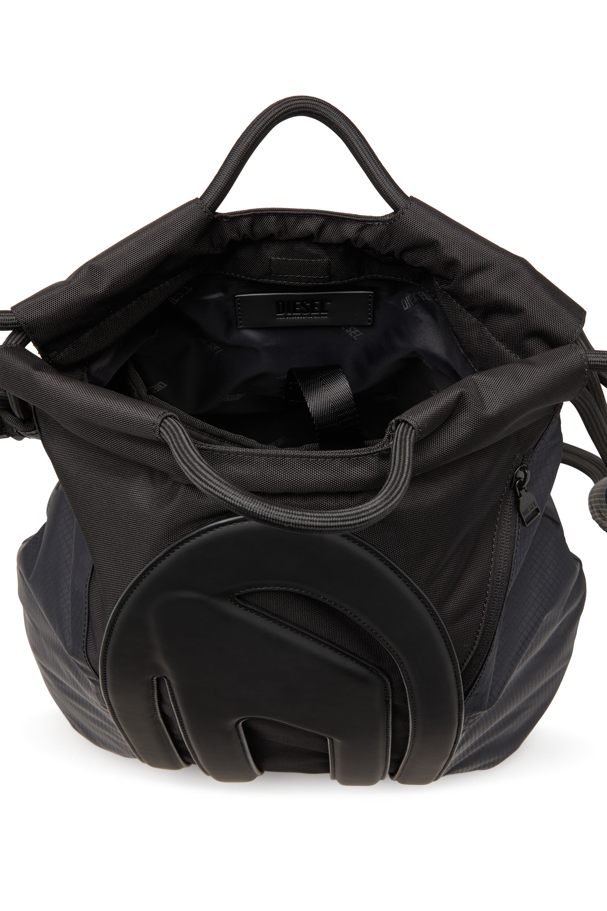 Diesel - CAGE-D TOTE XL, Cage-D-Bolso convertible de CORDURA y ripstop Hombre in Negro - 4