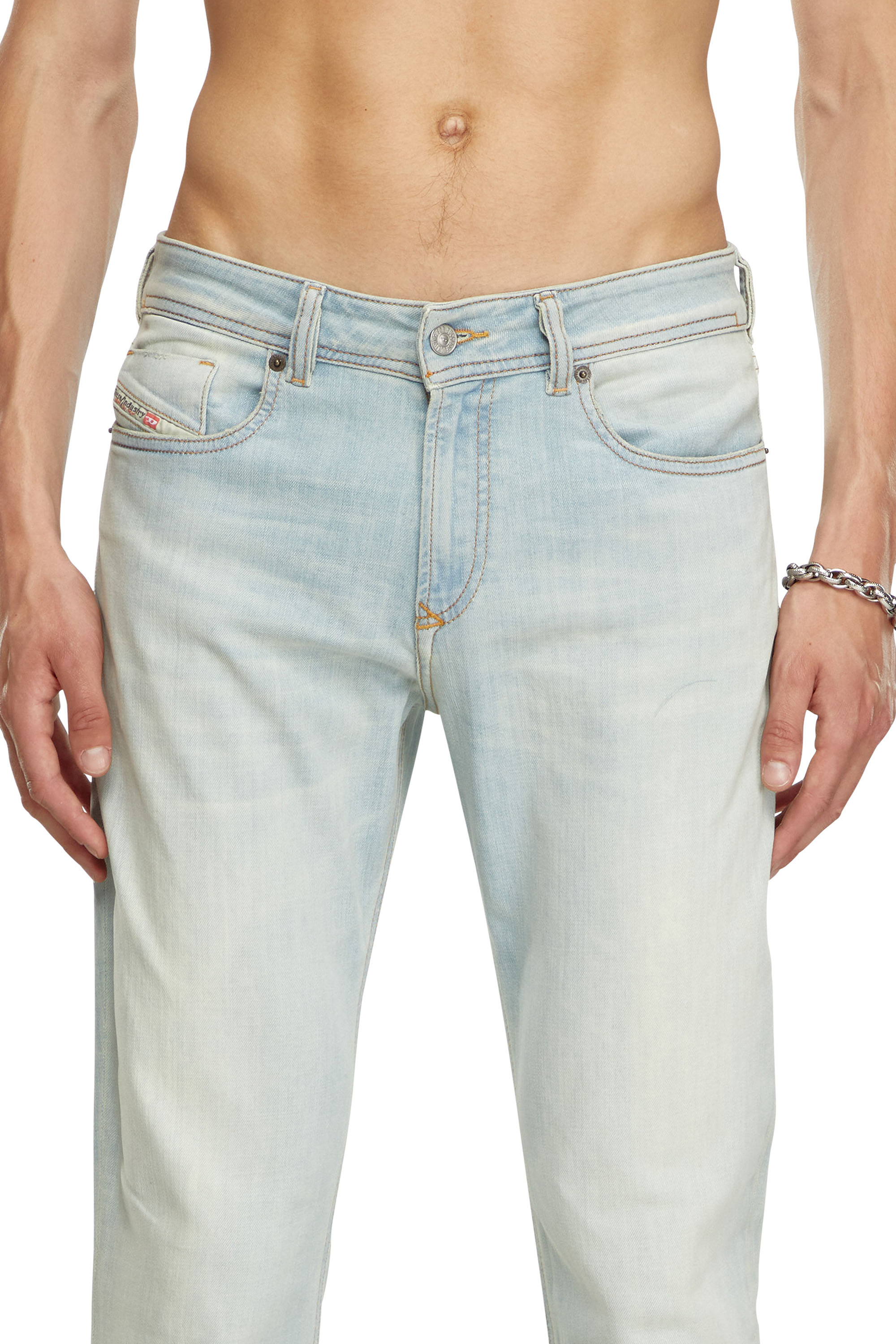 Diesel - Man's Skinny Jeans 1979 Sleenker 09J19, Light Blue - 5