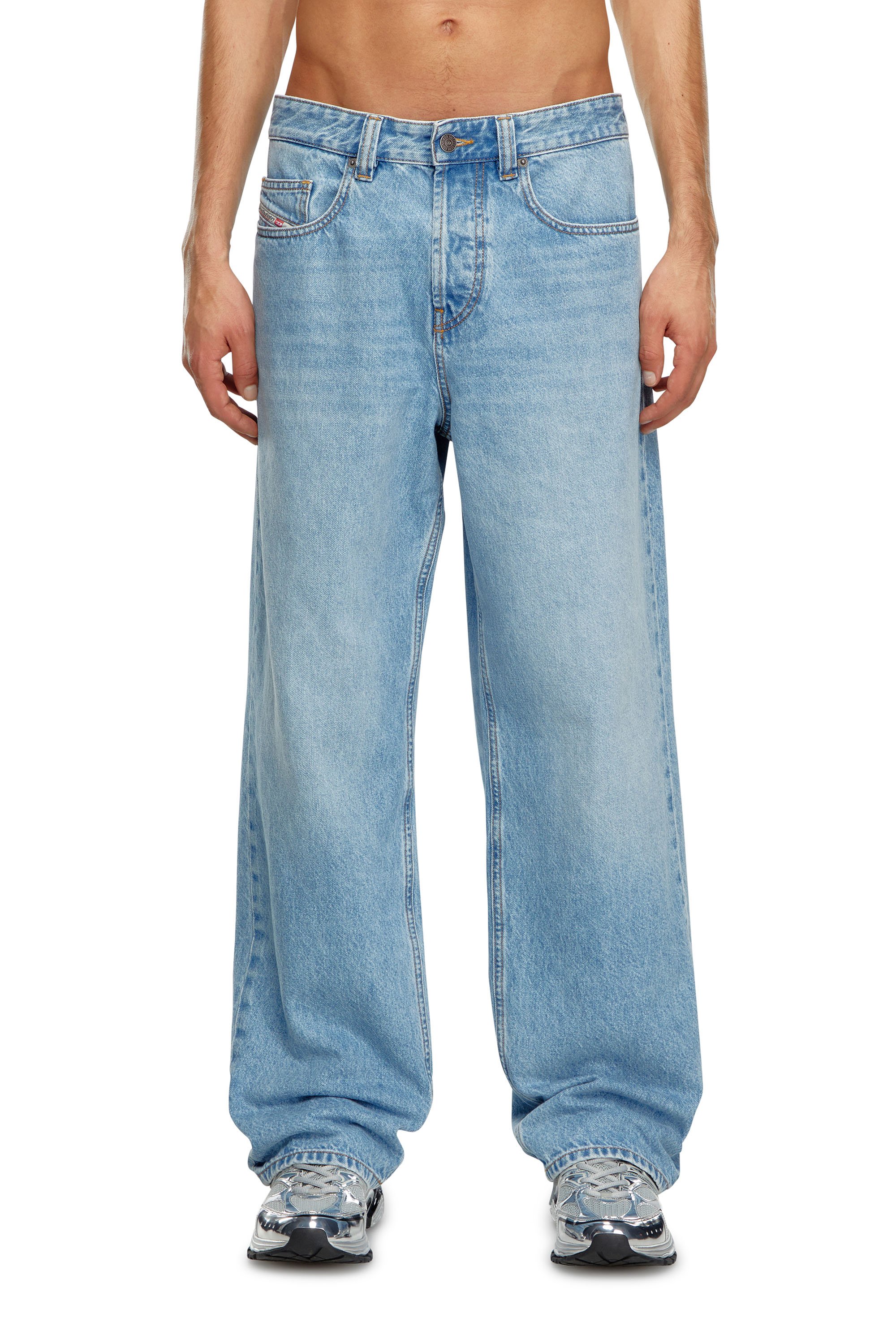 Diesel - Relaxed Jeans 2001 D-Macro 09I29 Hombre, Azul Claro - 2