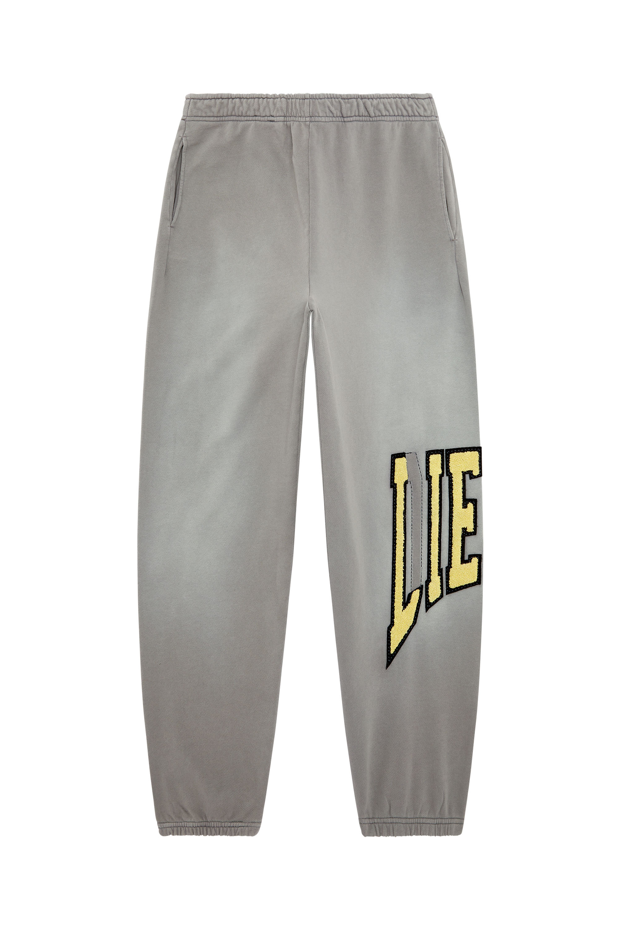 Diesel - P-MARCHI, Man's College track pants with LIES patches in Grey - 4