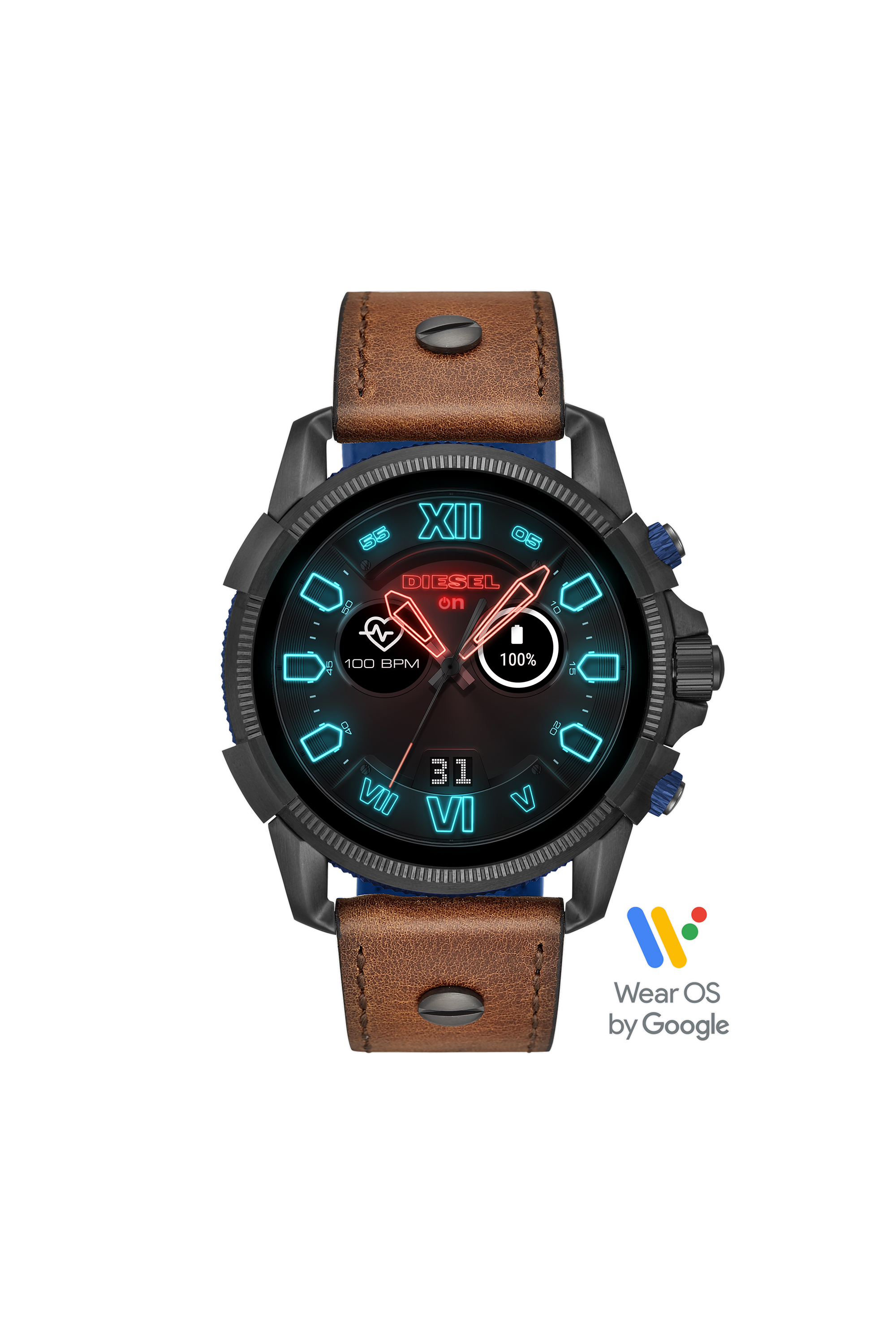 Diesel - DT2009, Man's Full Guard 2.5 smartwatch brown leather in Brown - 1