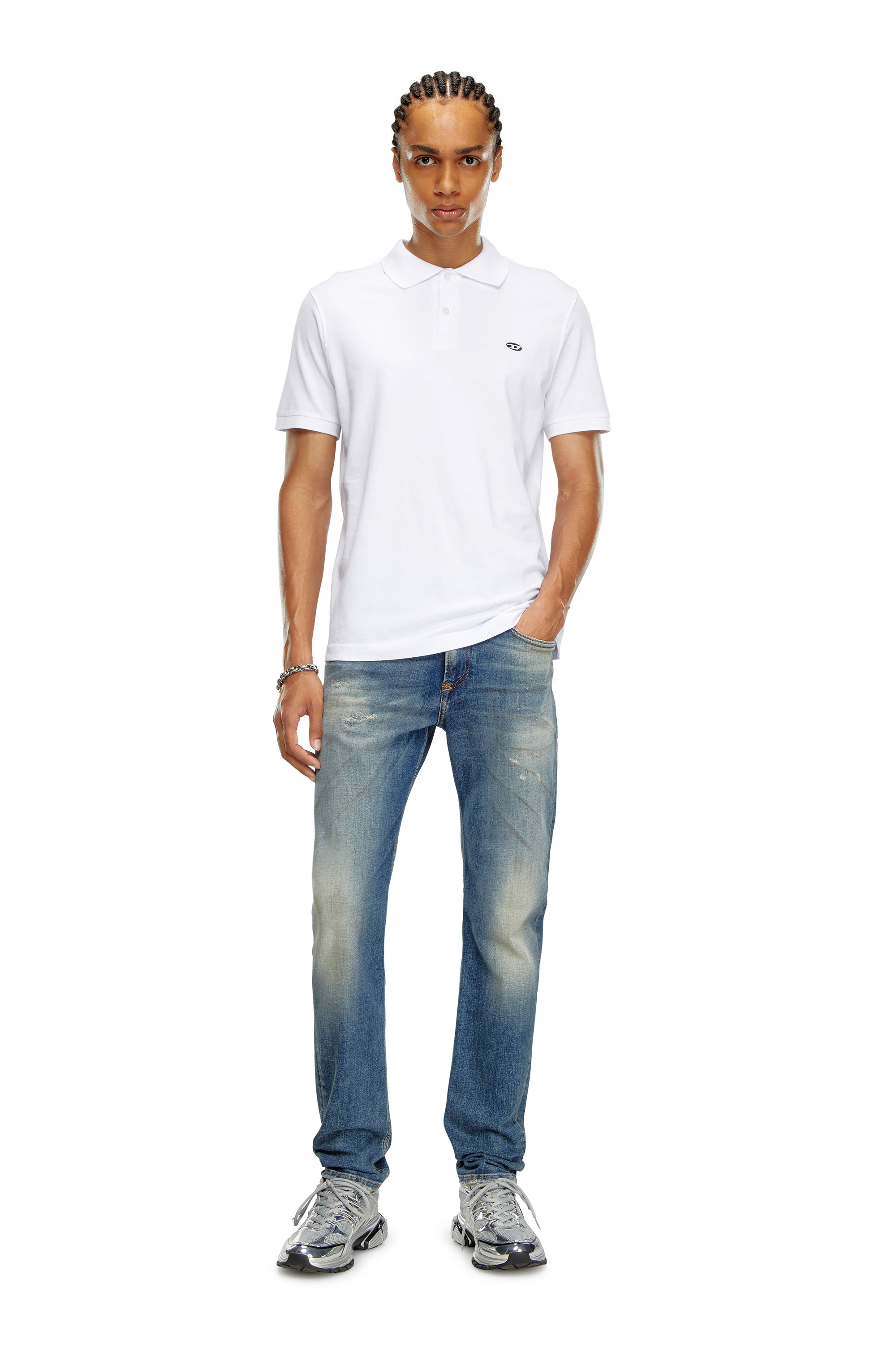 Diesel - T-REJUST-DOVAL-PJ, Polo con parche oval D Hombre in Blanco - 2