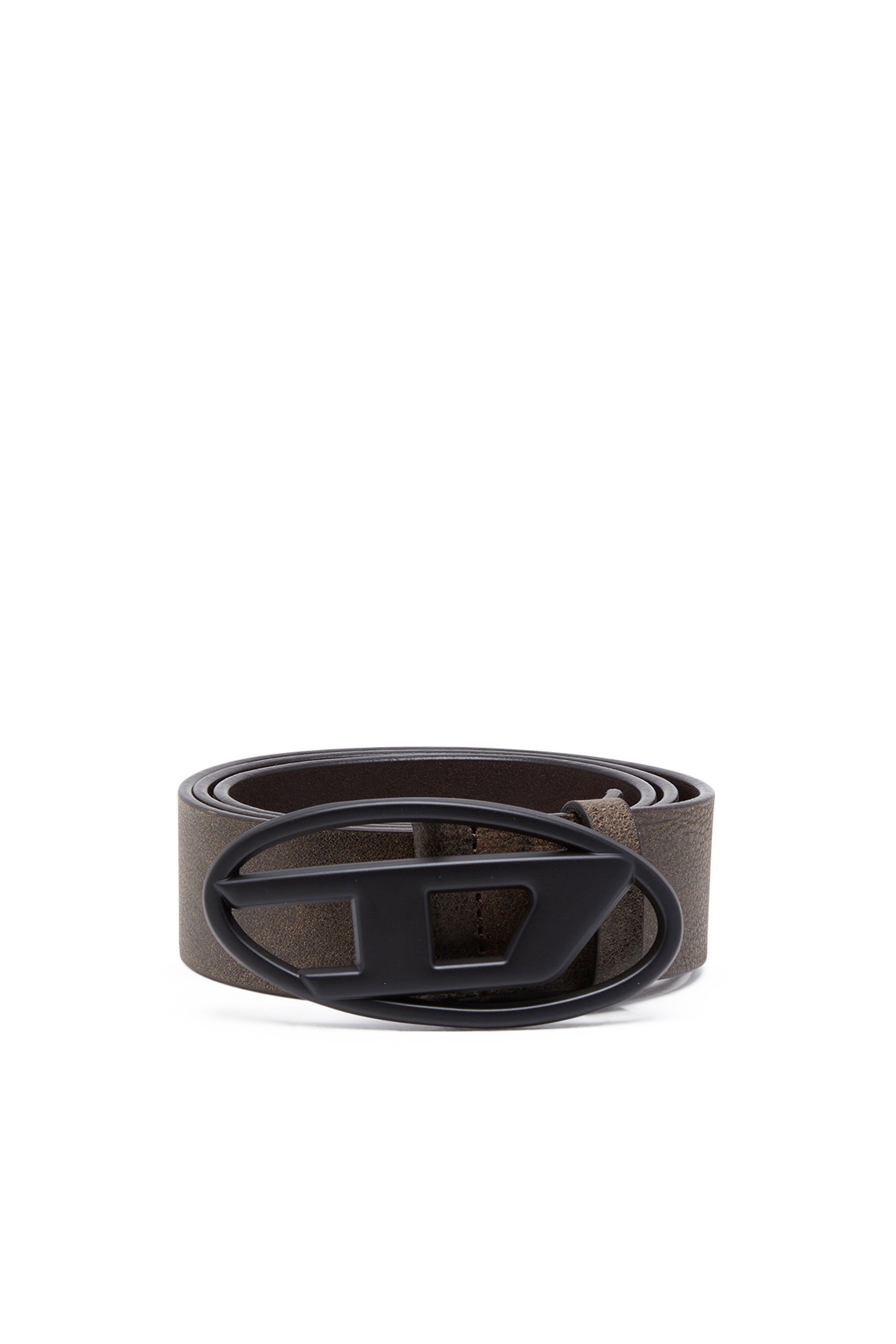 Diesel - B-1DR, Unisex's Belt in treated leather in Brown - 1