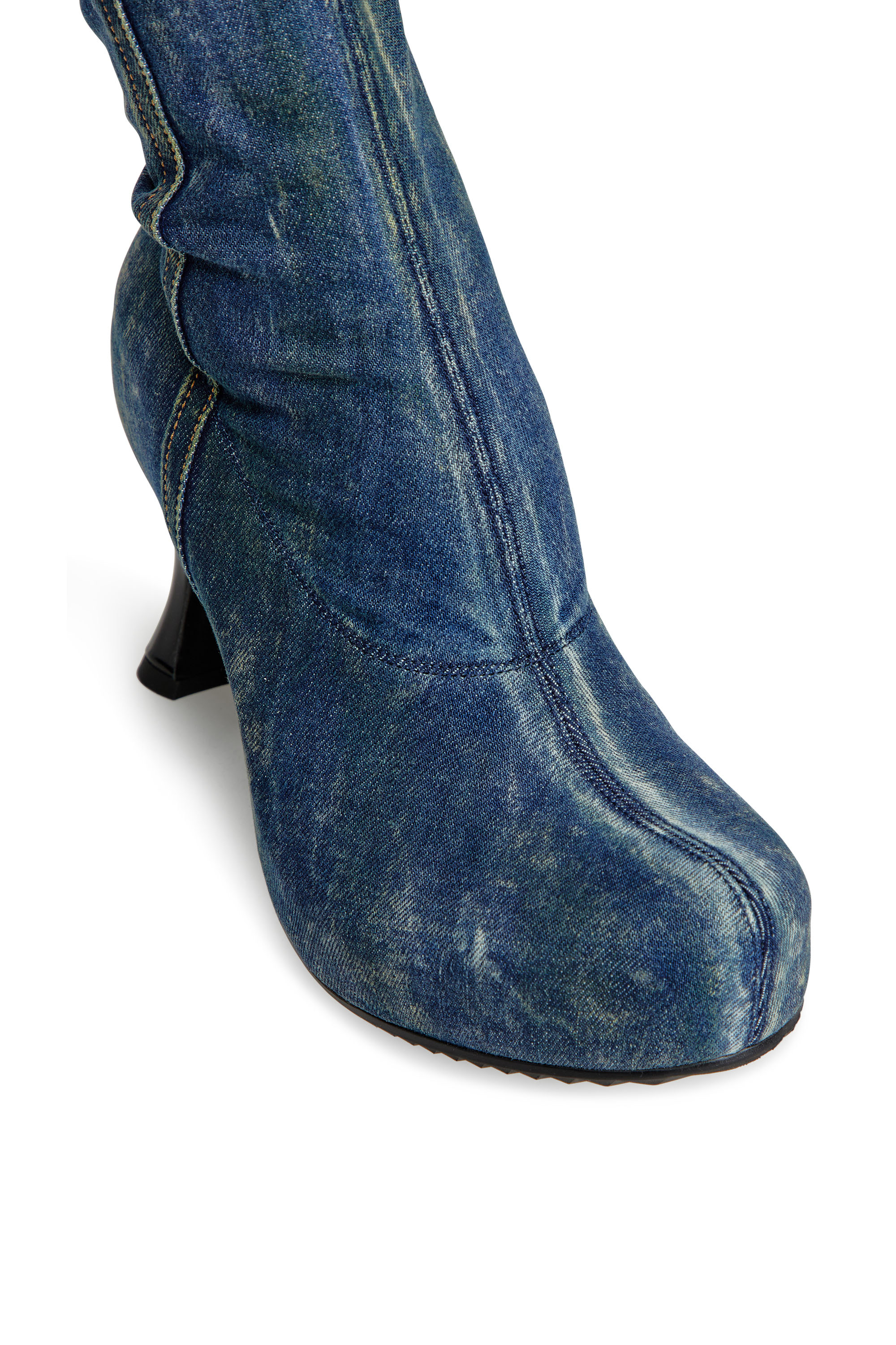 Diesel - D-WOODSTOCK TBT, D-Woodstock-Botas por encima de la rodilla en denim Mujer in Azul marino - 5