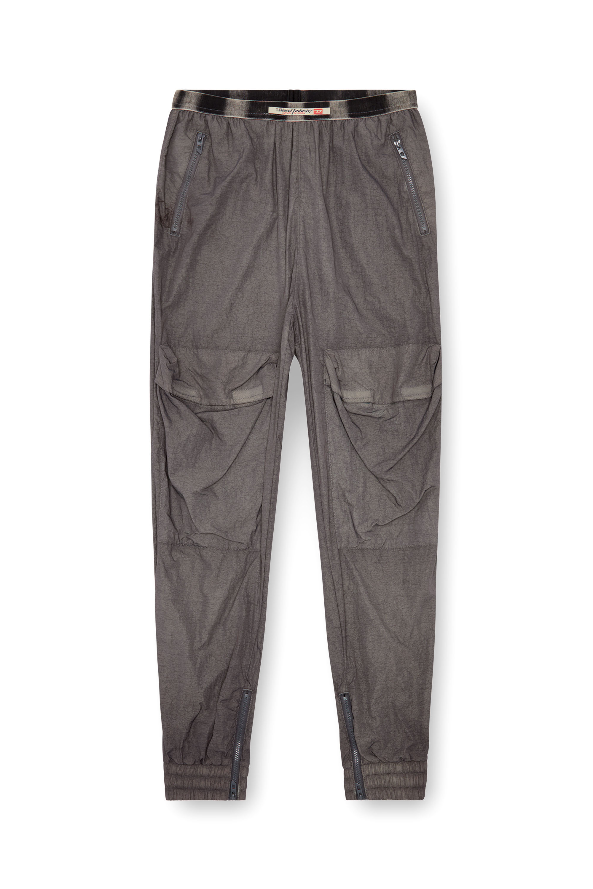 Diesel - P-ARADISE, Pantalones cargo de nailon desteñido Mujer in Gris - 4