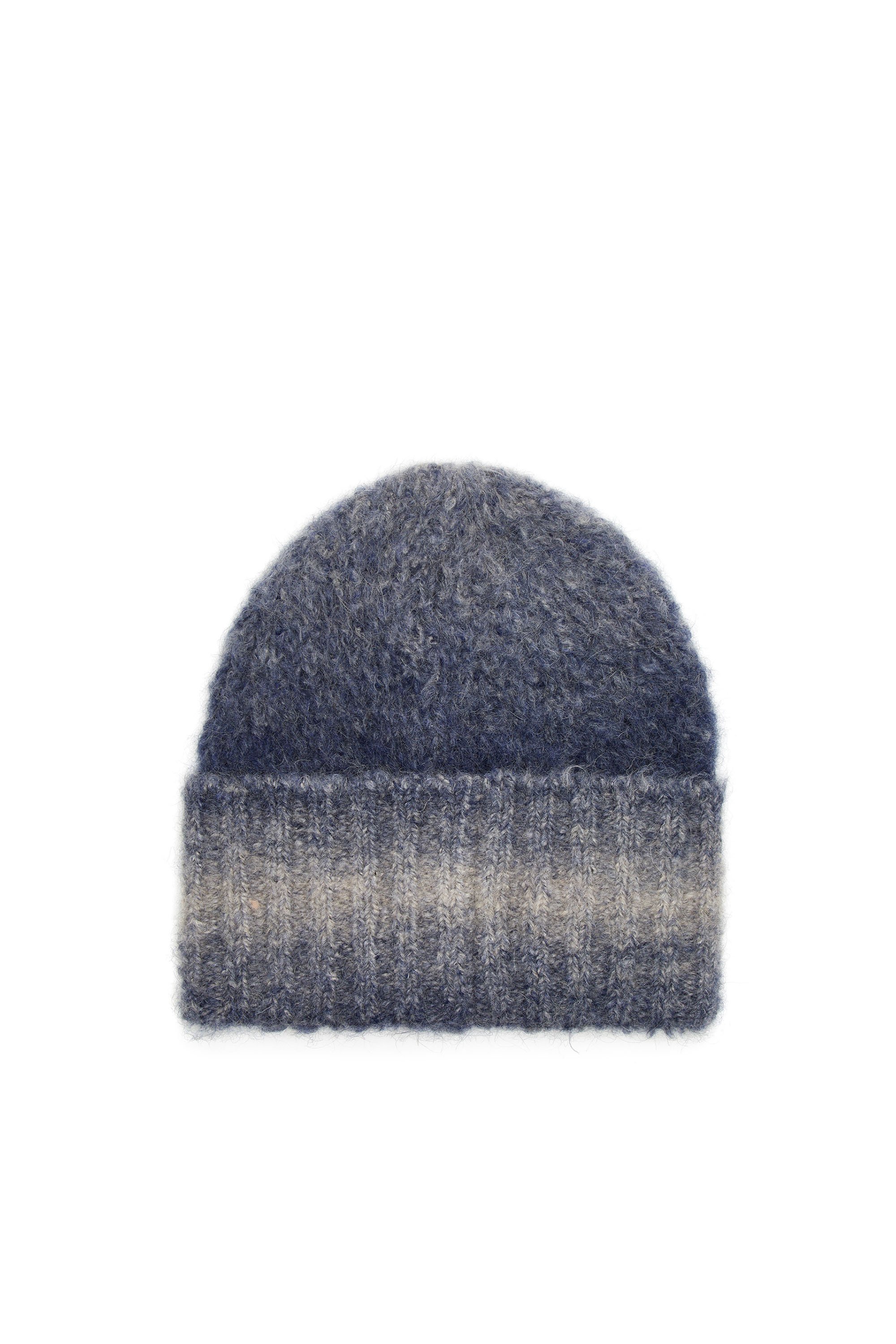 Diesel - K-PELO, Gorro de alpaca con bordado Oval D Unisex in Azul marino - 2