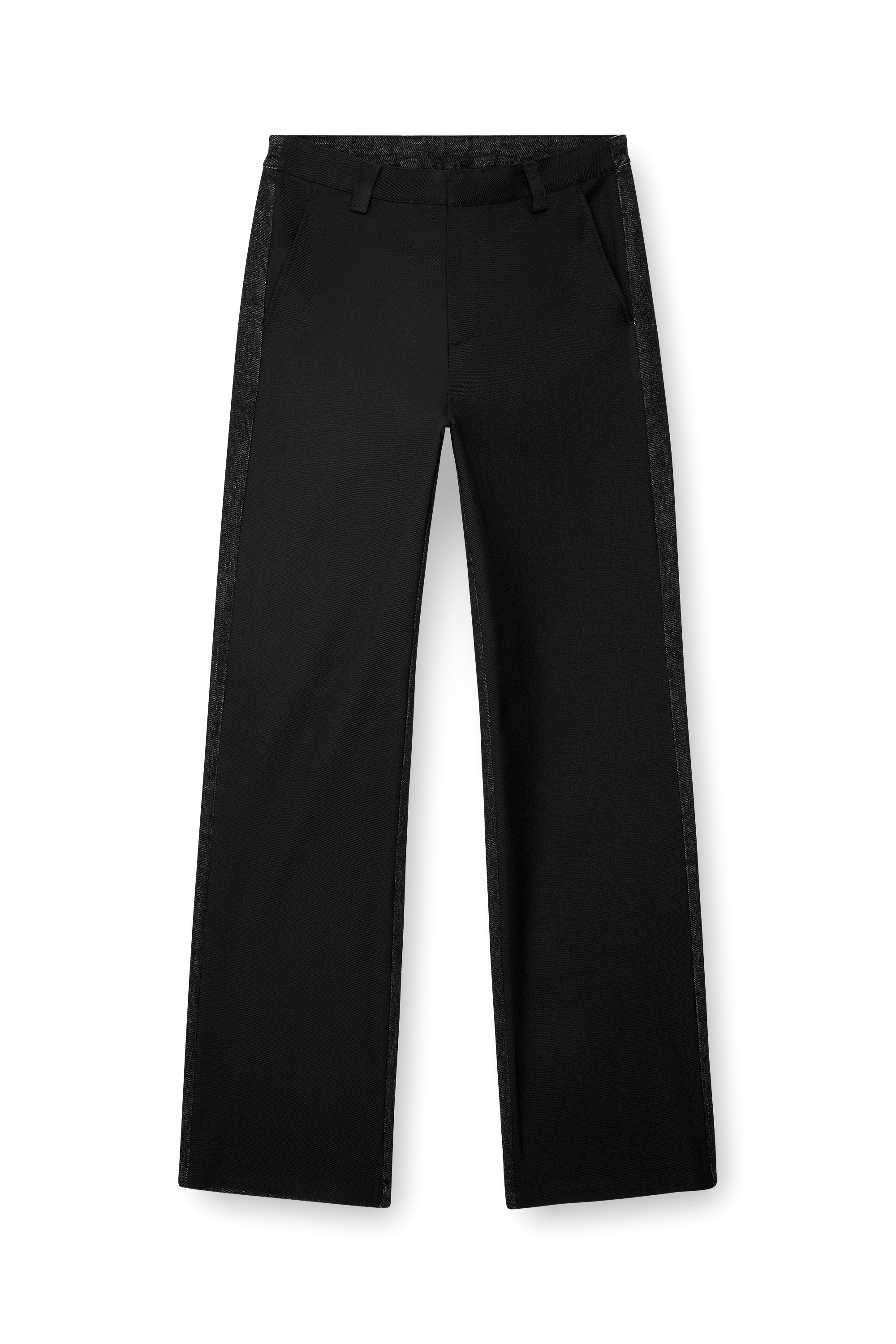 Diesel - P-WIRE-B, Pantalones híbridos de sarga y denim Hombre in Negro - 5