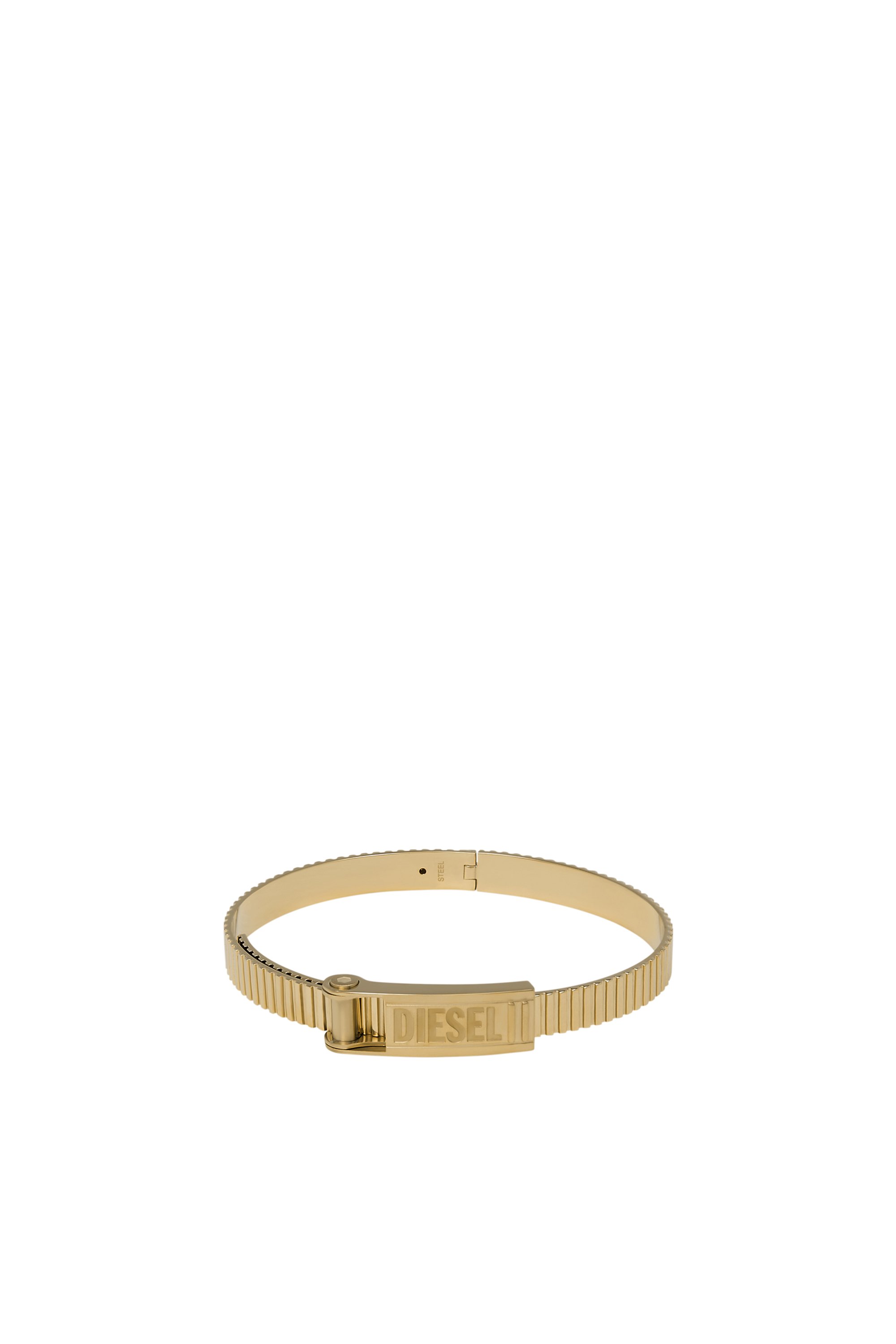 Diesel - DX1357, Pulsera apilable de acero inoxidable dorado Unisex in Dorado - 1