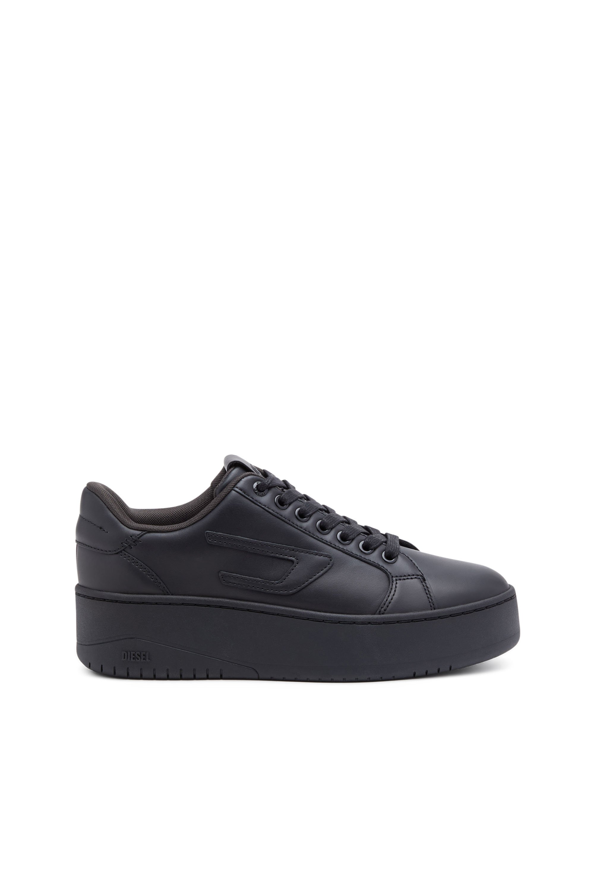 Diesel - S-ATHENE BOLD X, Woman's S-Athene Bold-Flatform sneakers in leather in Black - 1