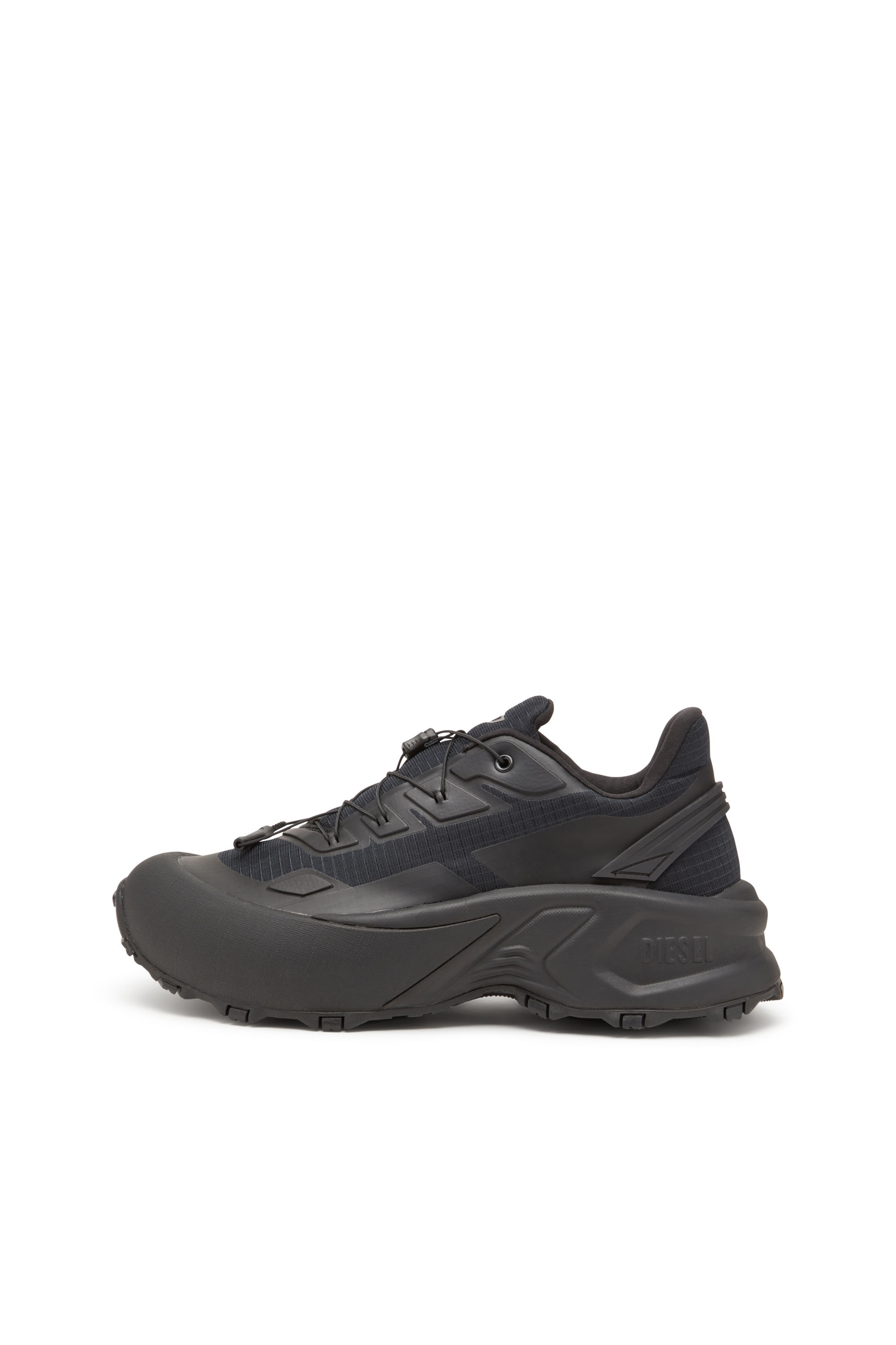 Diesel - D-CAGE RUNNER, Man's D-Cage Runner-Sneakers in TPU-trimmed ripstop in Black - 3