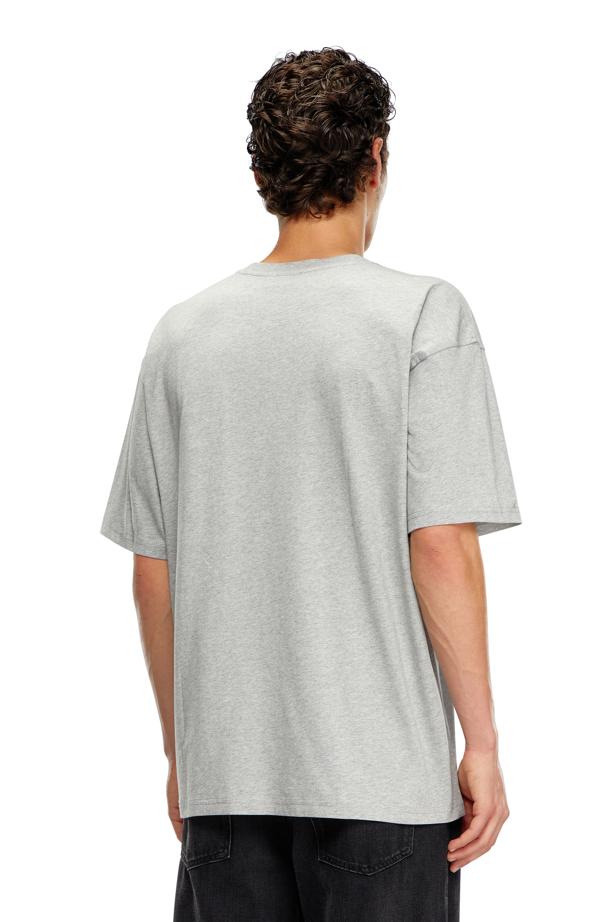 Diesel - T-BOXT-DIV, Camiseta con parche con el logotipo Diesel Hombre in Gris - 3