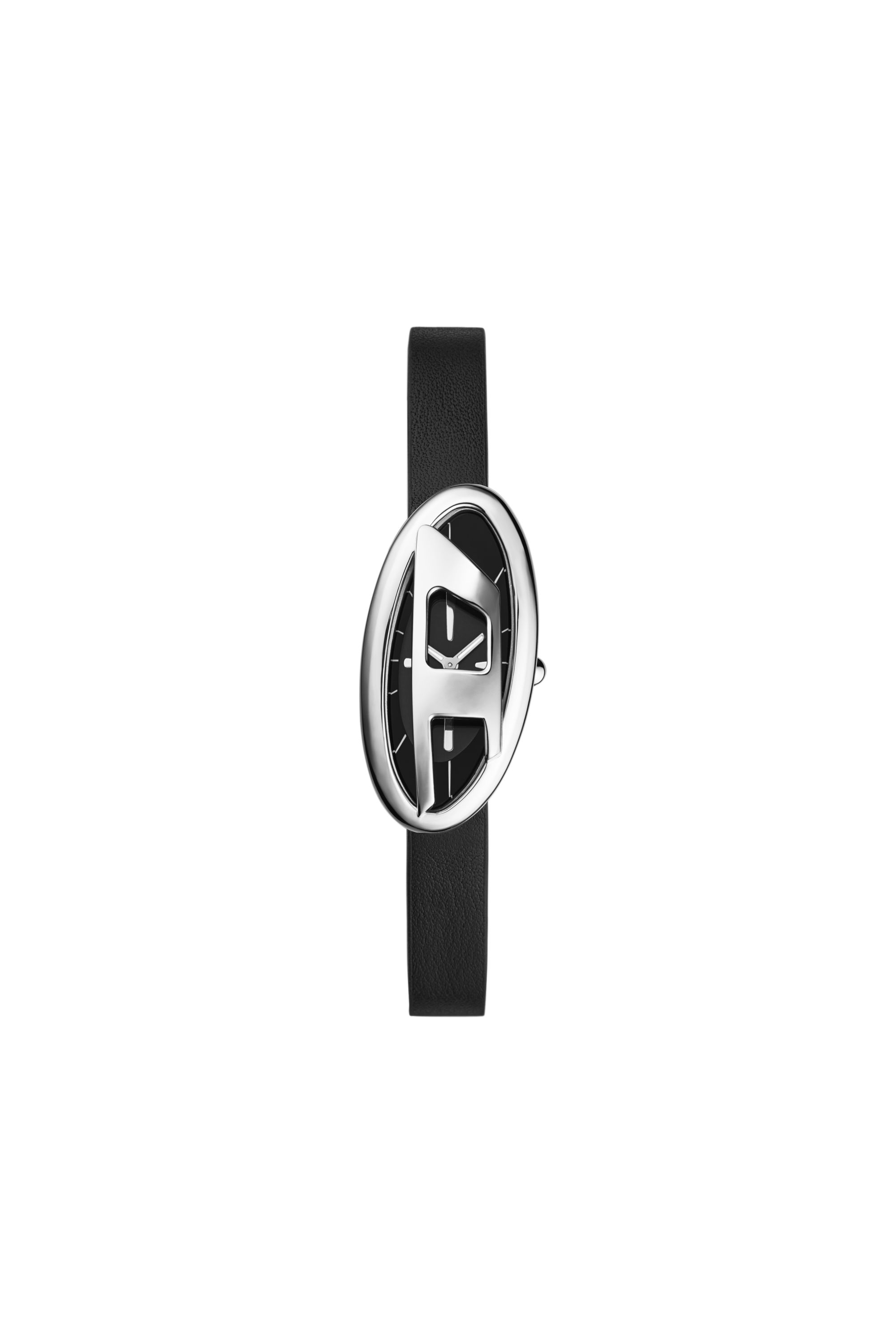 Diesel - DZ5612 WATCH, Reloj D-Era de cuero negro con movimiento de dos agujas Mujer in Negro - 1