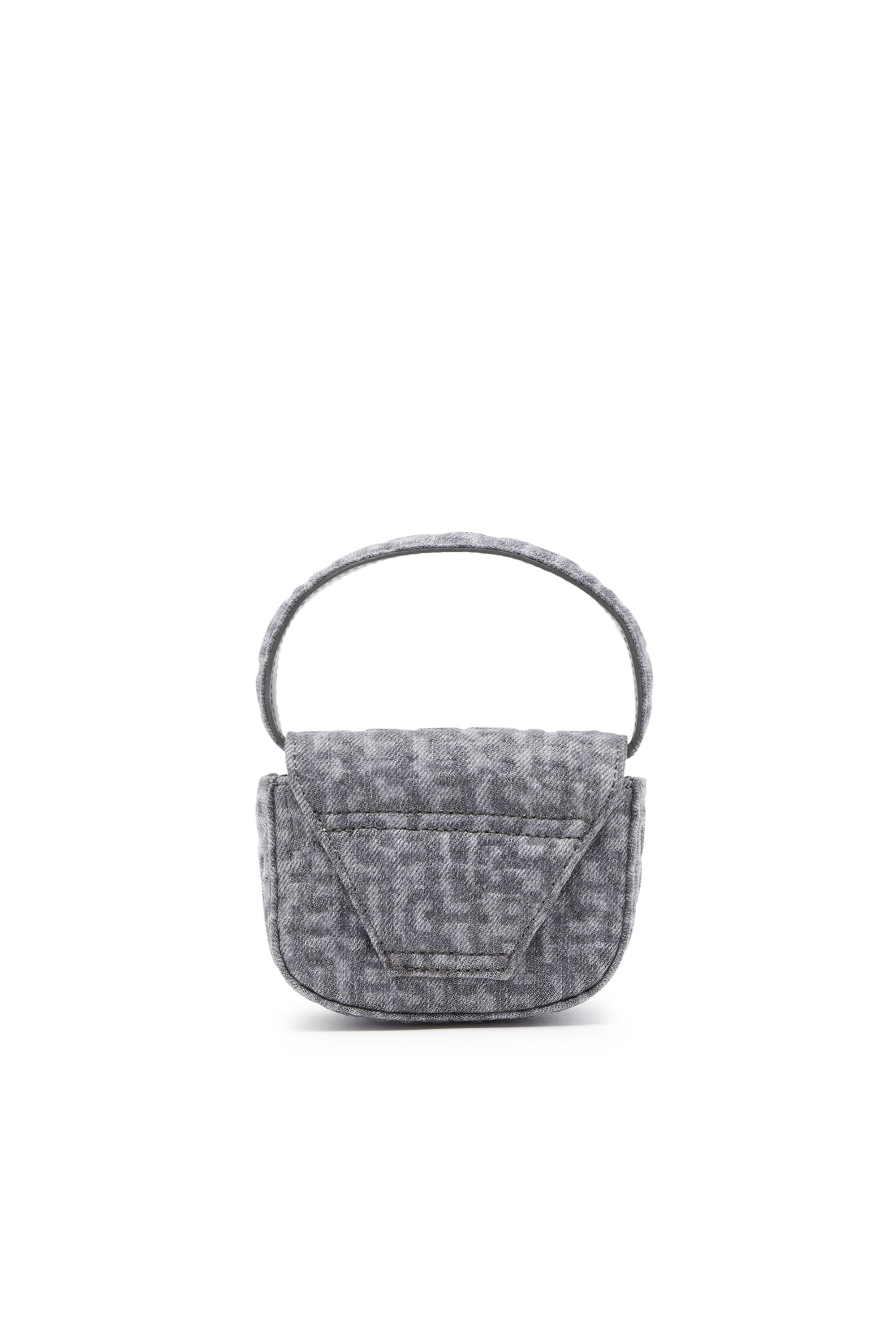 Diesel - 1DR XS, 1DR XS - Minibolso icónico de denim monograma Mujer in Gris - 2