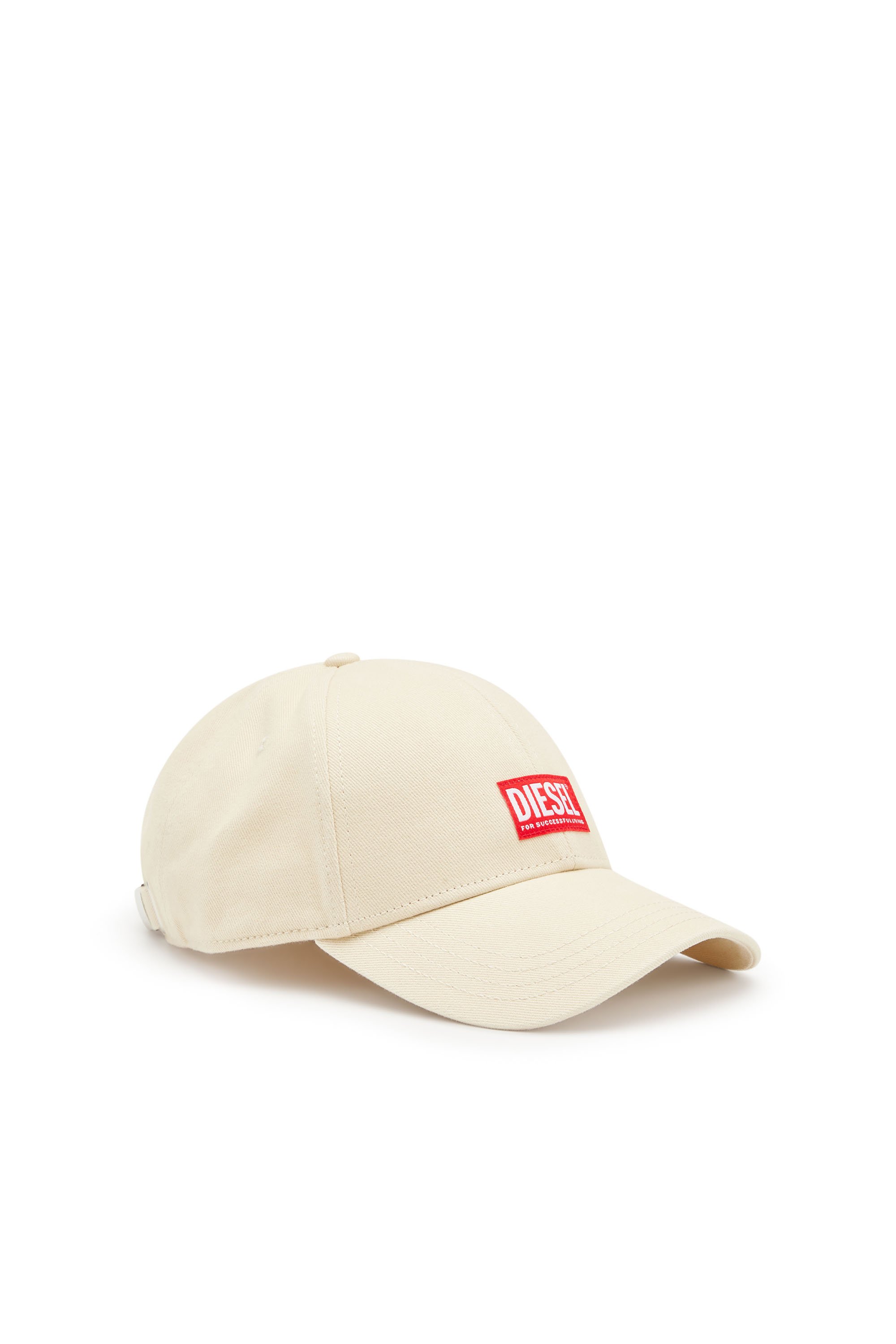 Diesel - CORRY-JACQ-WASH, Man's Baseball cap with logo patch in White - 1