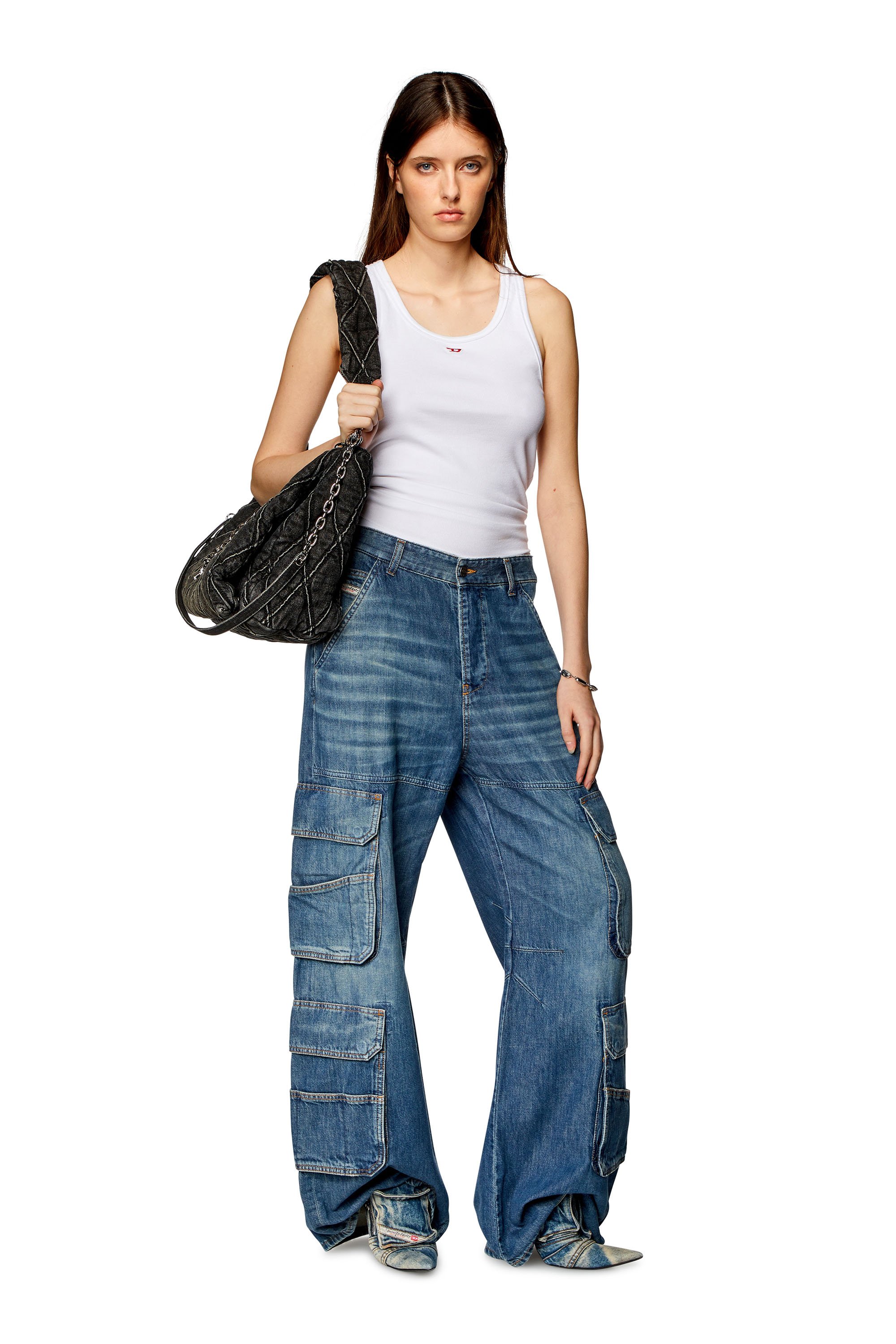 Diesel - Relaxed Jeans 1996 D-Sire 0NJAN Mujer, Azul Claro - 1