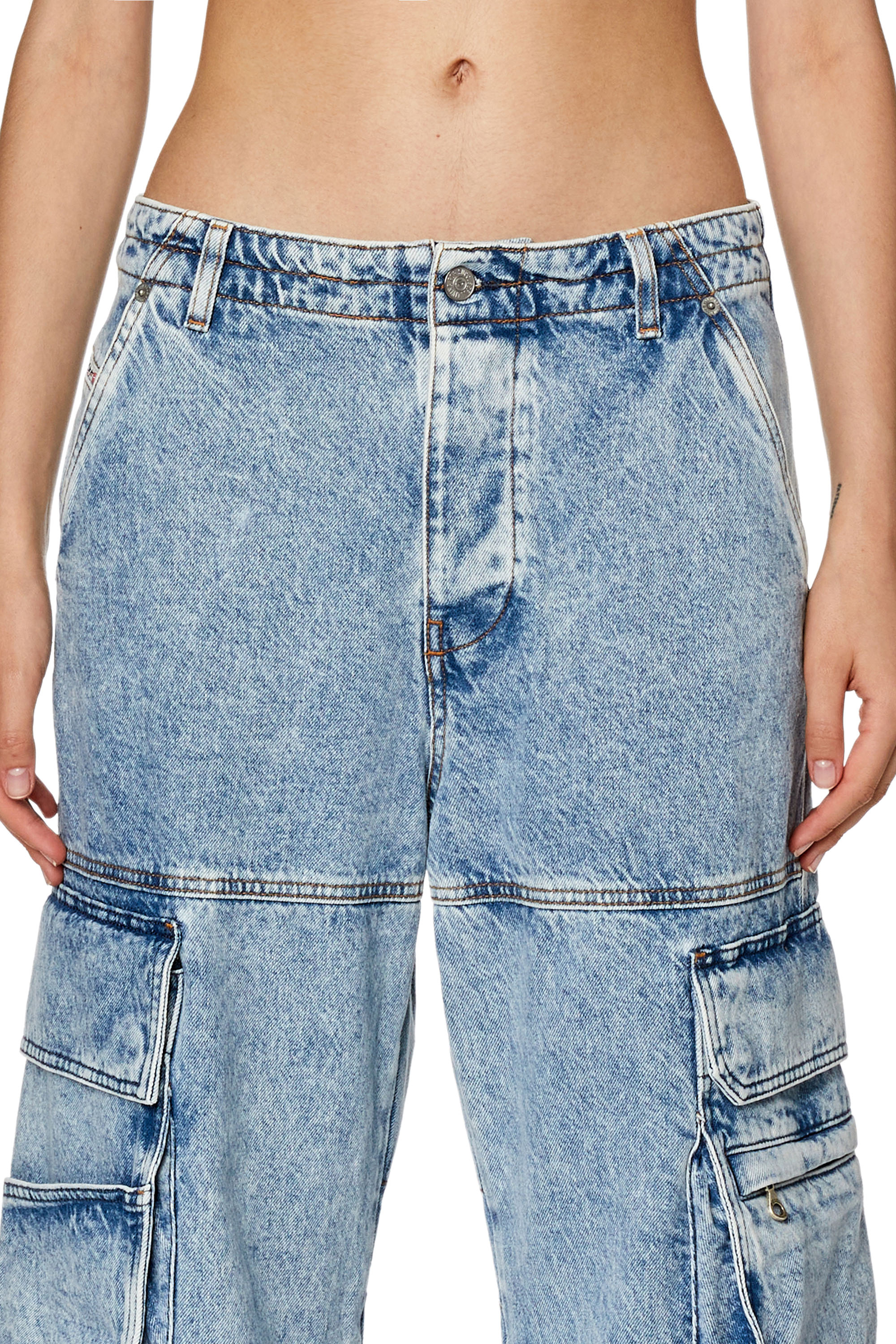 Diesel - Relaxed Jeans 1996 D-Sire 0NJAA Mujer, Azul Claro - 5