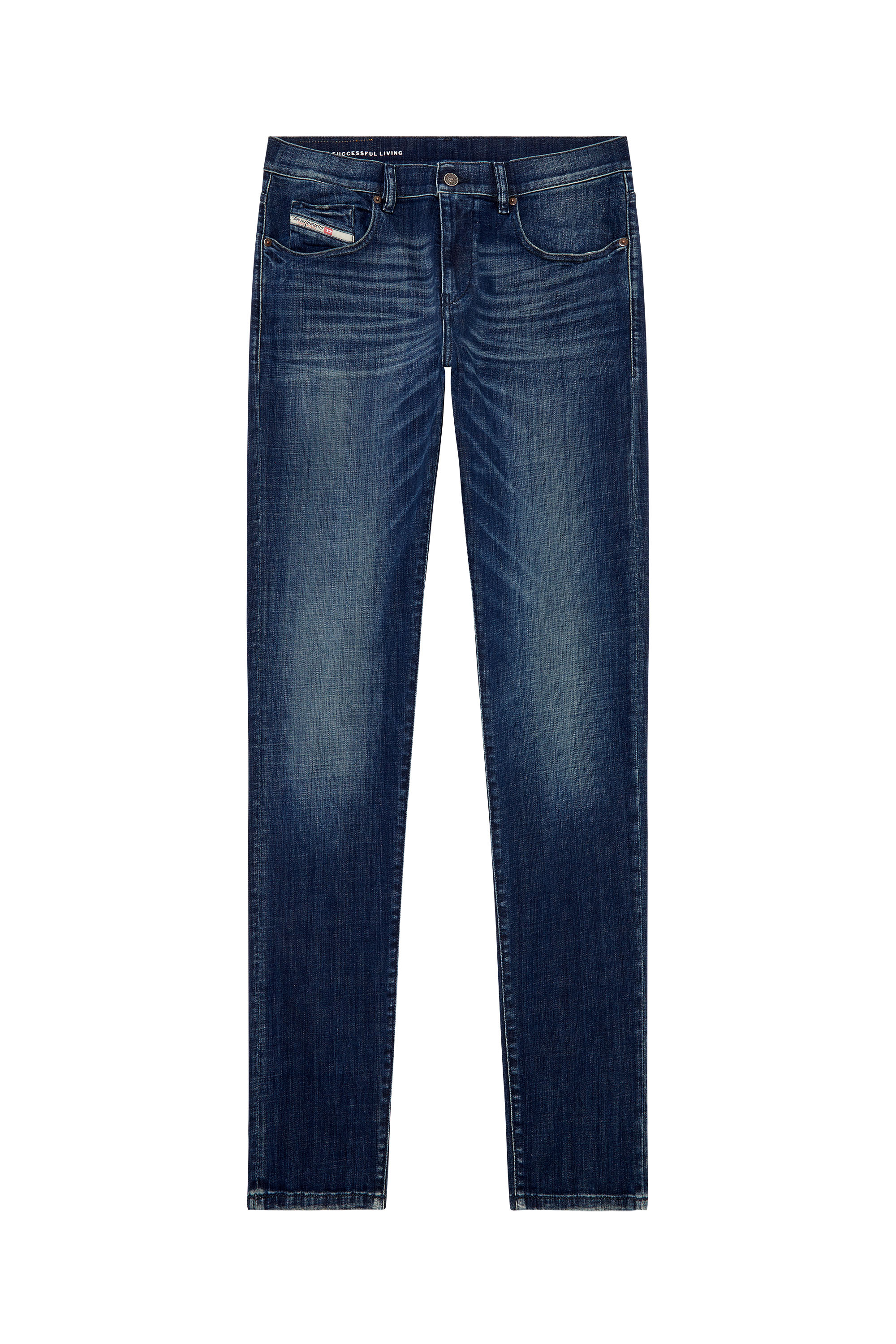 Diesel - Slim Jeans 2019 D-Strukt 09H35 Hombre, Azul Oscuro - 3