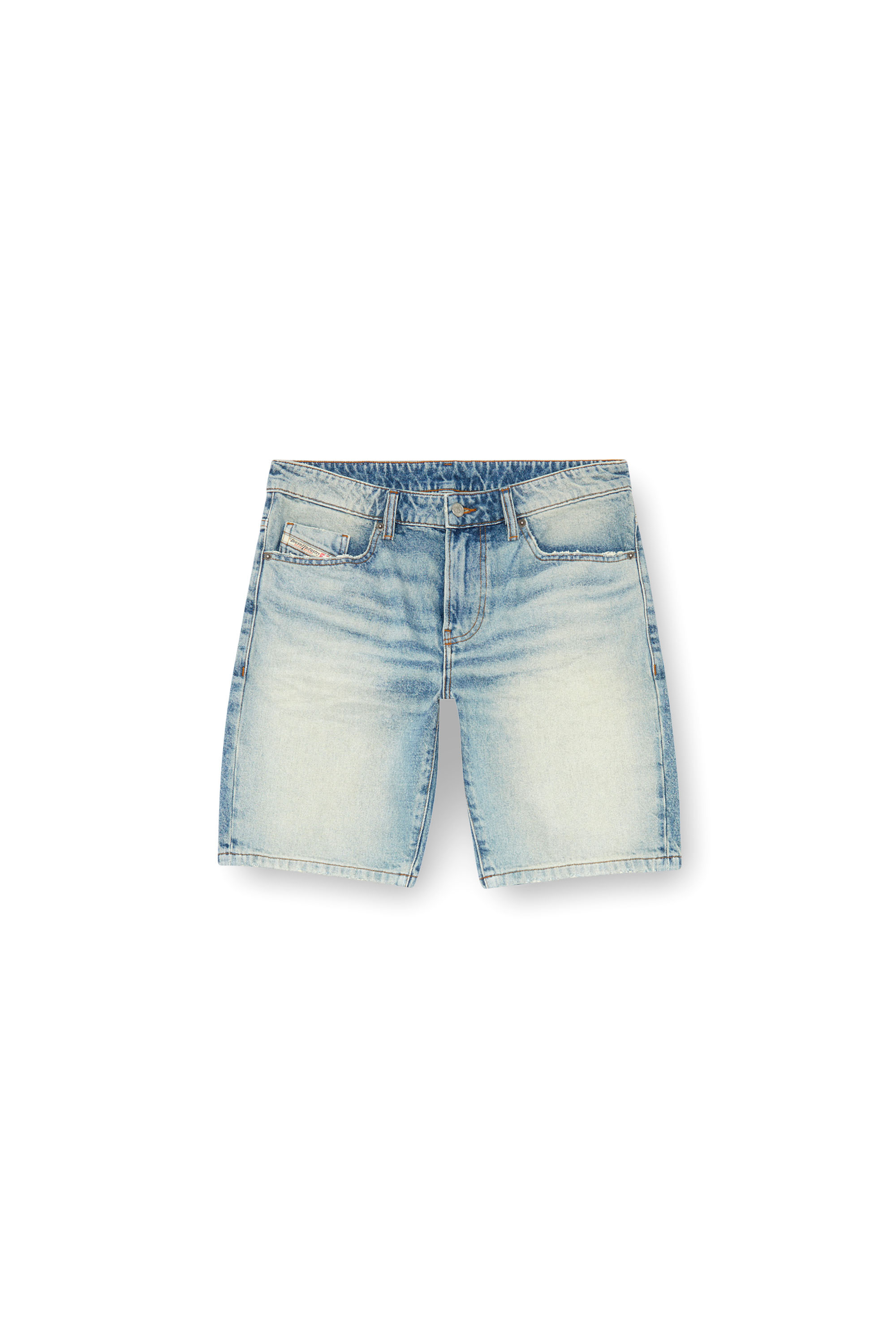 Diesel - D-FIN, Man's Slim denim shorts in Light Blue - 5