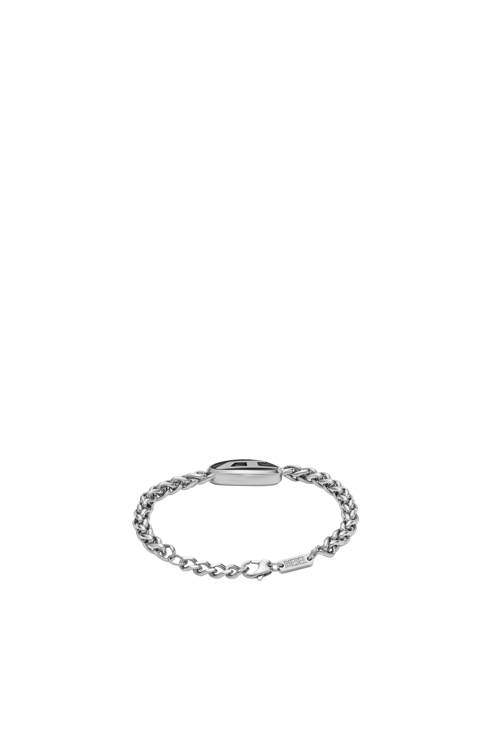 Diesel - DX1469, Unisex's Stainless steel chain bracelet in Silver/Black - 2