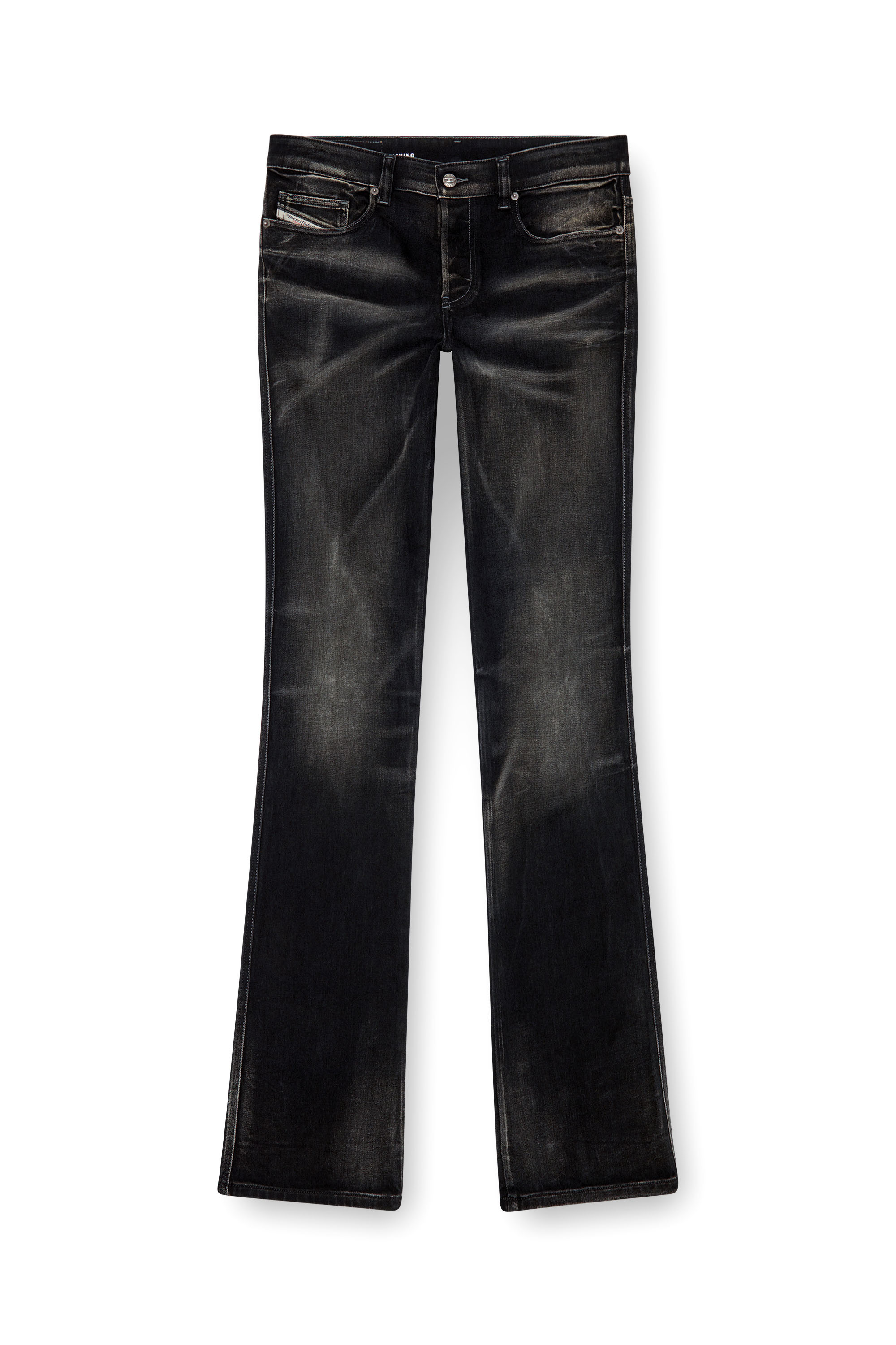 Diesel - Bootcut Jeans 1998 D-Buck 09J53 Hombre, Negro/Gris oscuro - 3