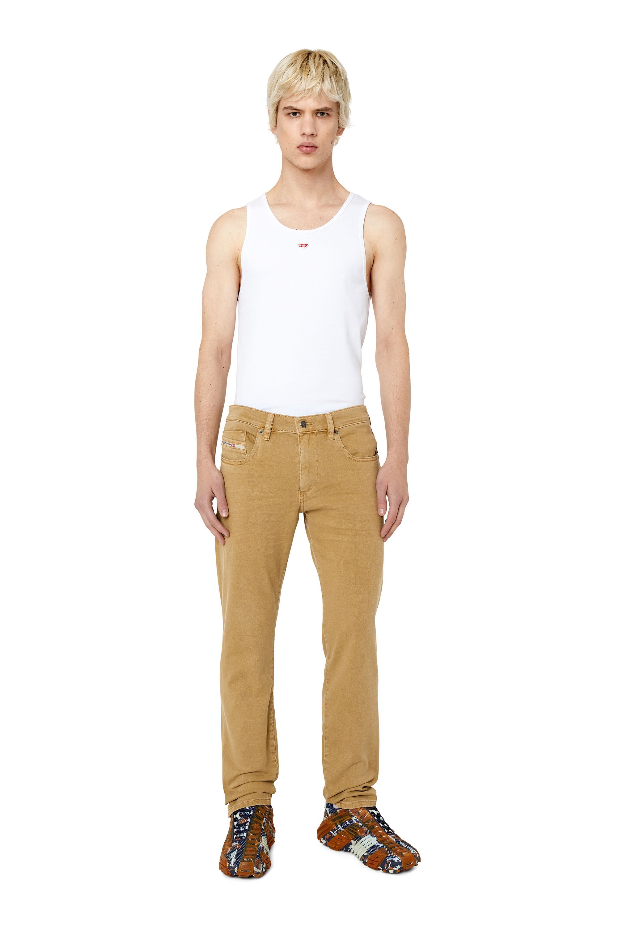 Diesel - Man's Slim Jeans 2019 D-Strukt 0QWTY, Brown - 2