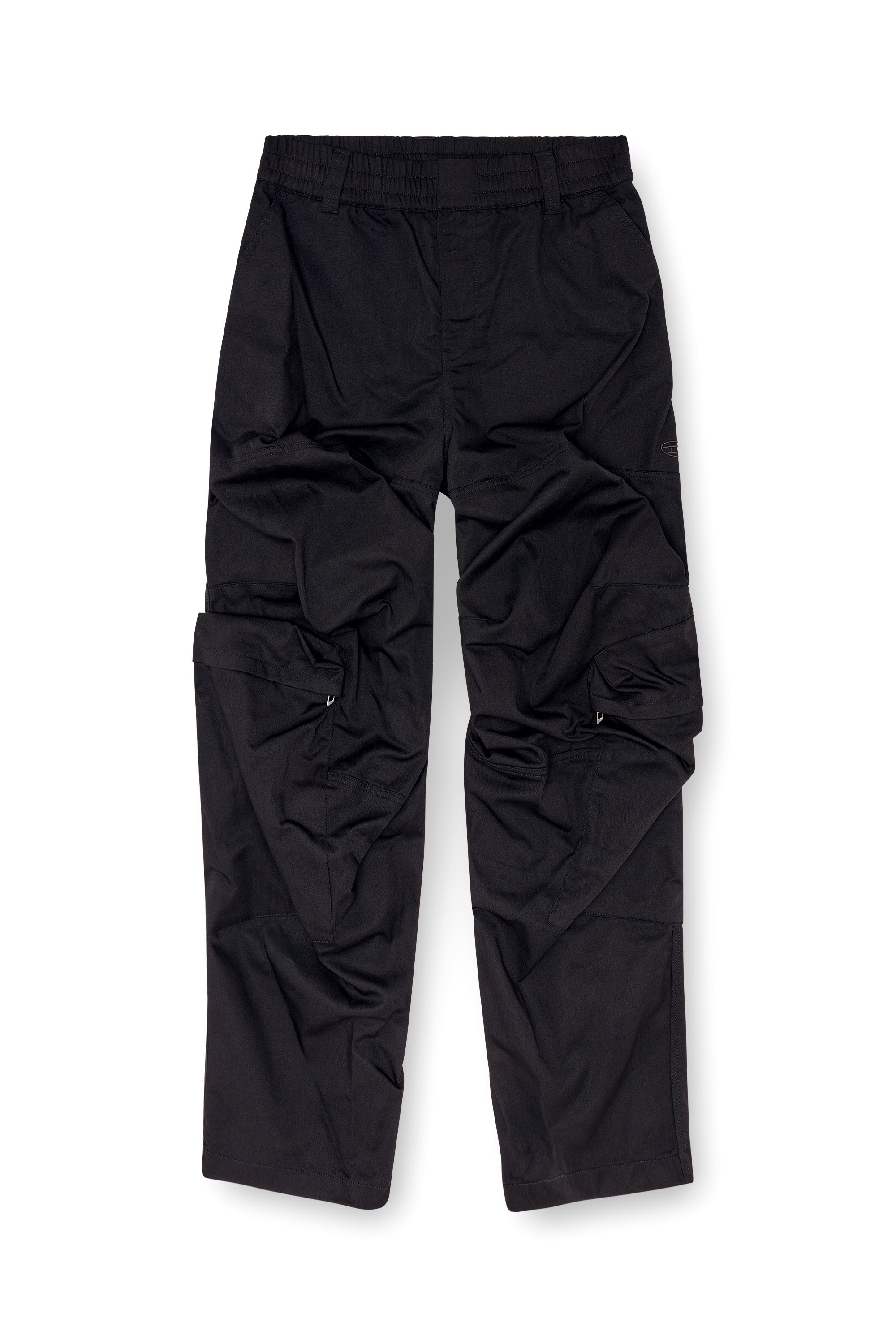 Diesel - P-ARNE-FEM-P2, Pantalones cargo de sarga de algodón Mujer in Negro - 5